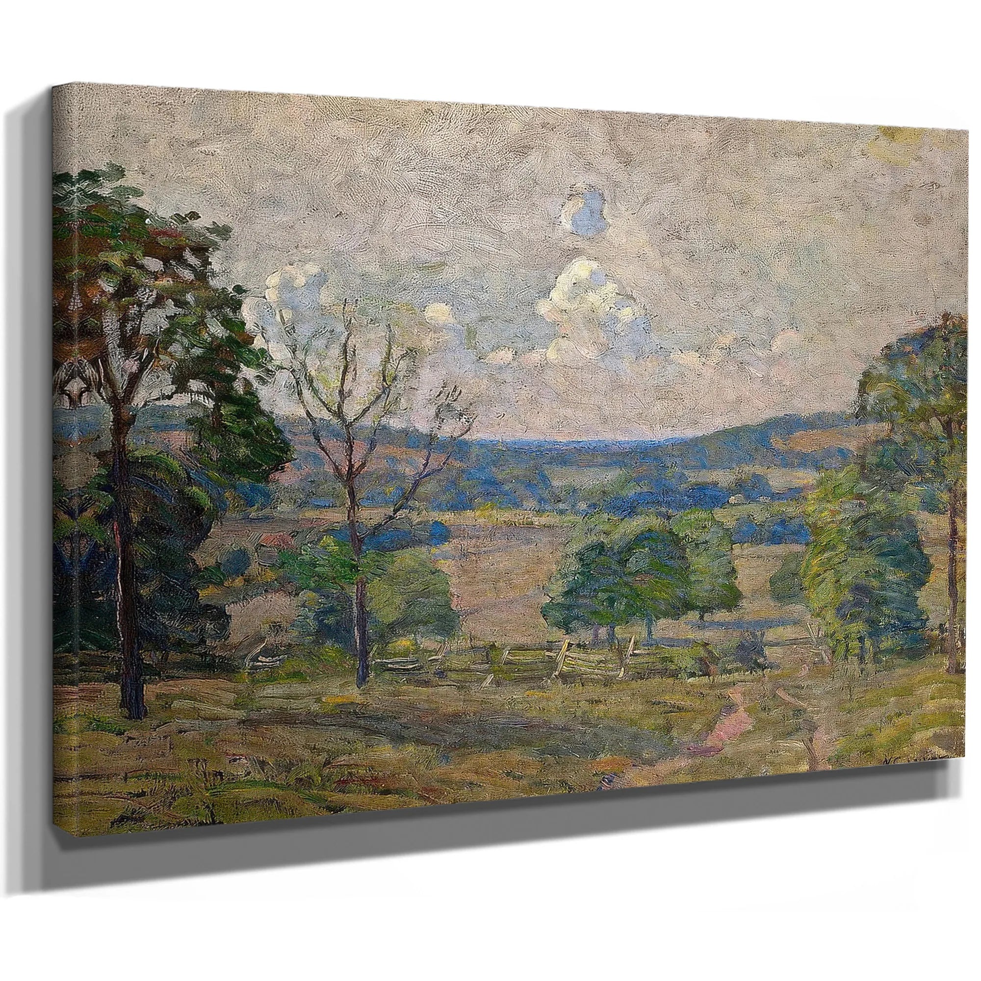 Cart Track At Rocky Hill By NC Wyeth Fine Art Print