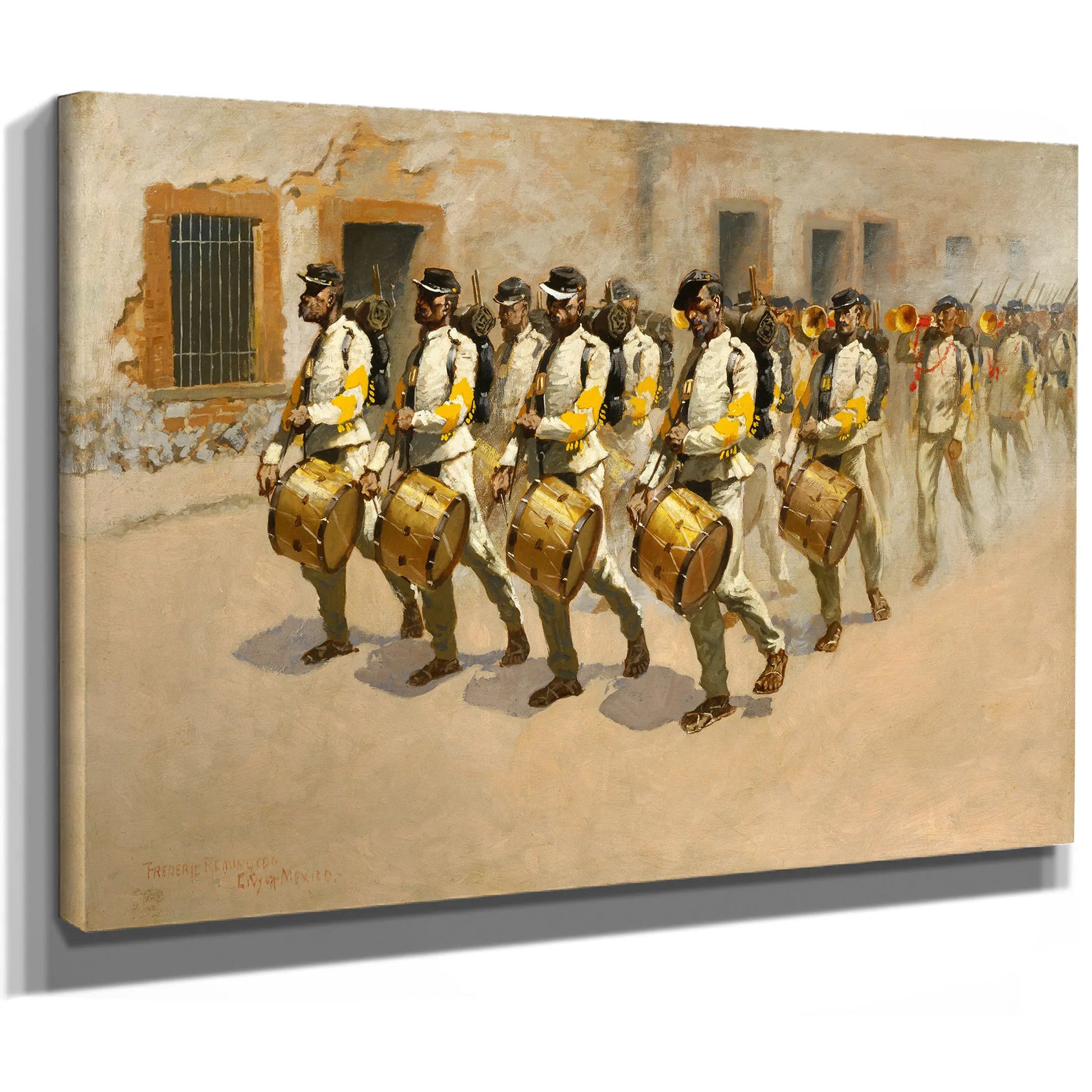 Drum Corps by Frederic Remington