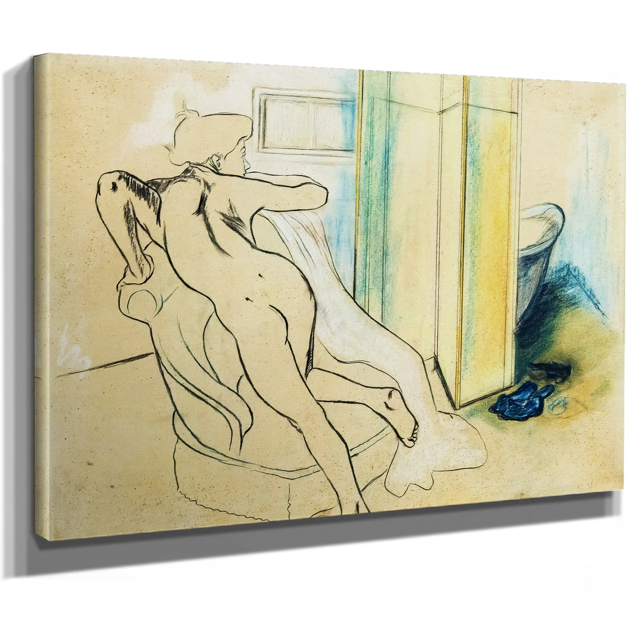 Jeune Fille Nue Appuyee Sur Un Fauteuil 1908 by Suzanne Valadon