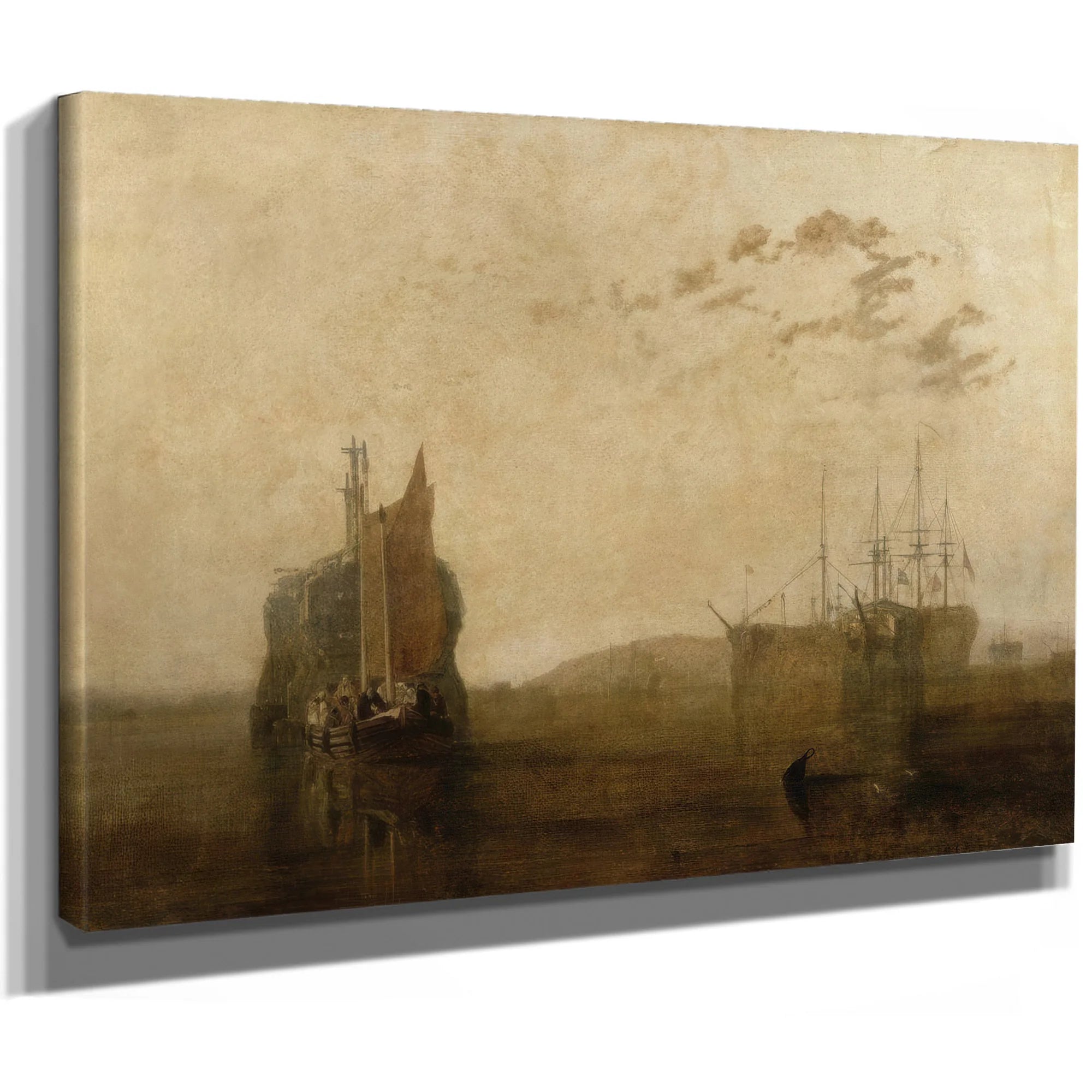 Hulks On The Tamar By Joseph Mallord William Turner Fine Art Print
