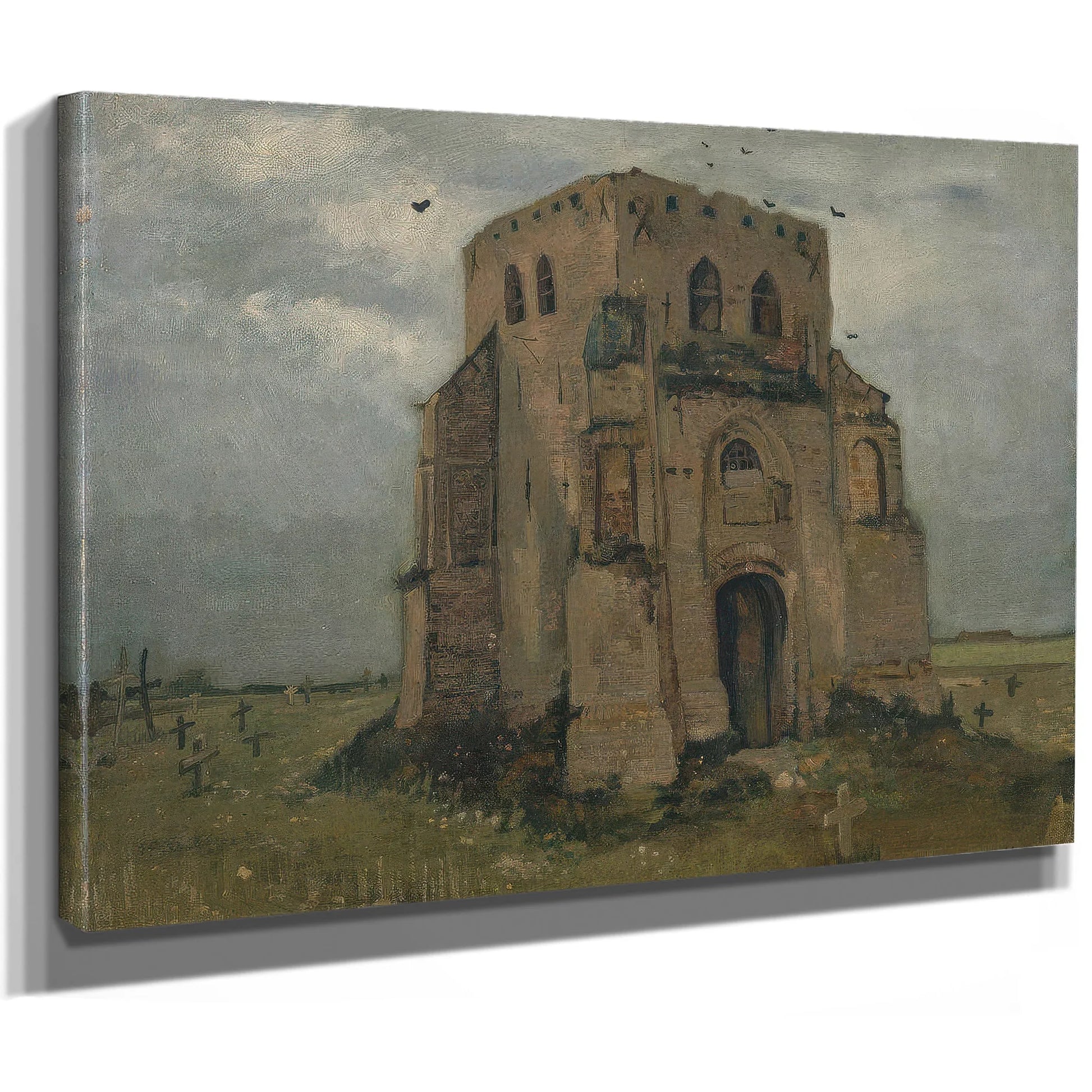 The Old Church Tower At Nuenen ('The Peasants' Churchyard') 2 By Vincent Van Gogh Fine Art Print