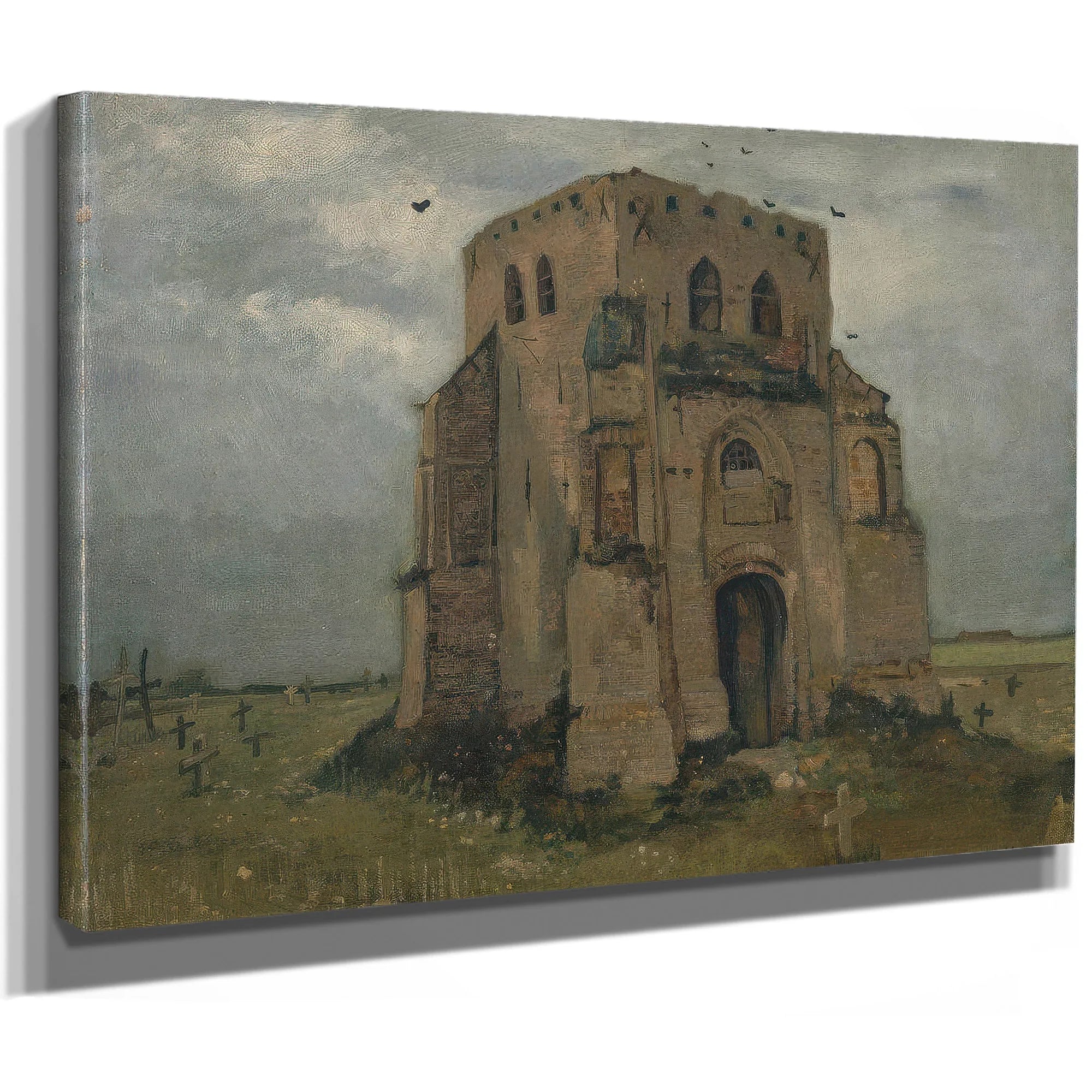 The Old Church Tower At Nuenen ('The Peasants' Churchyard') 2 By Vincent Van Gogh Fine Art Print