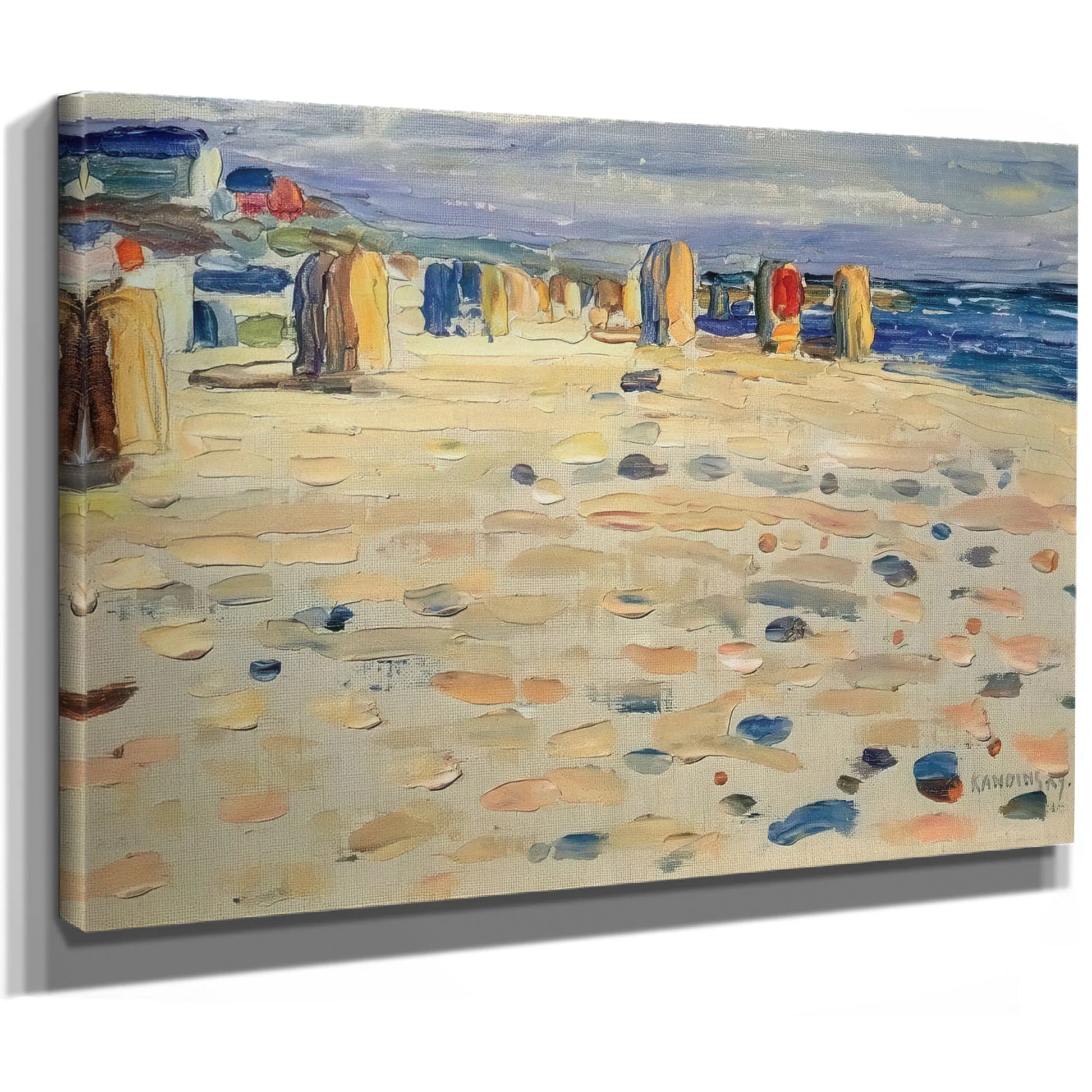 Beach Baskets In Holland 1904 By Wassily Kandinsky Fine Art Print
