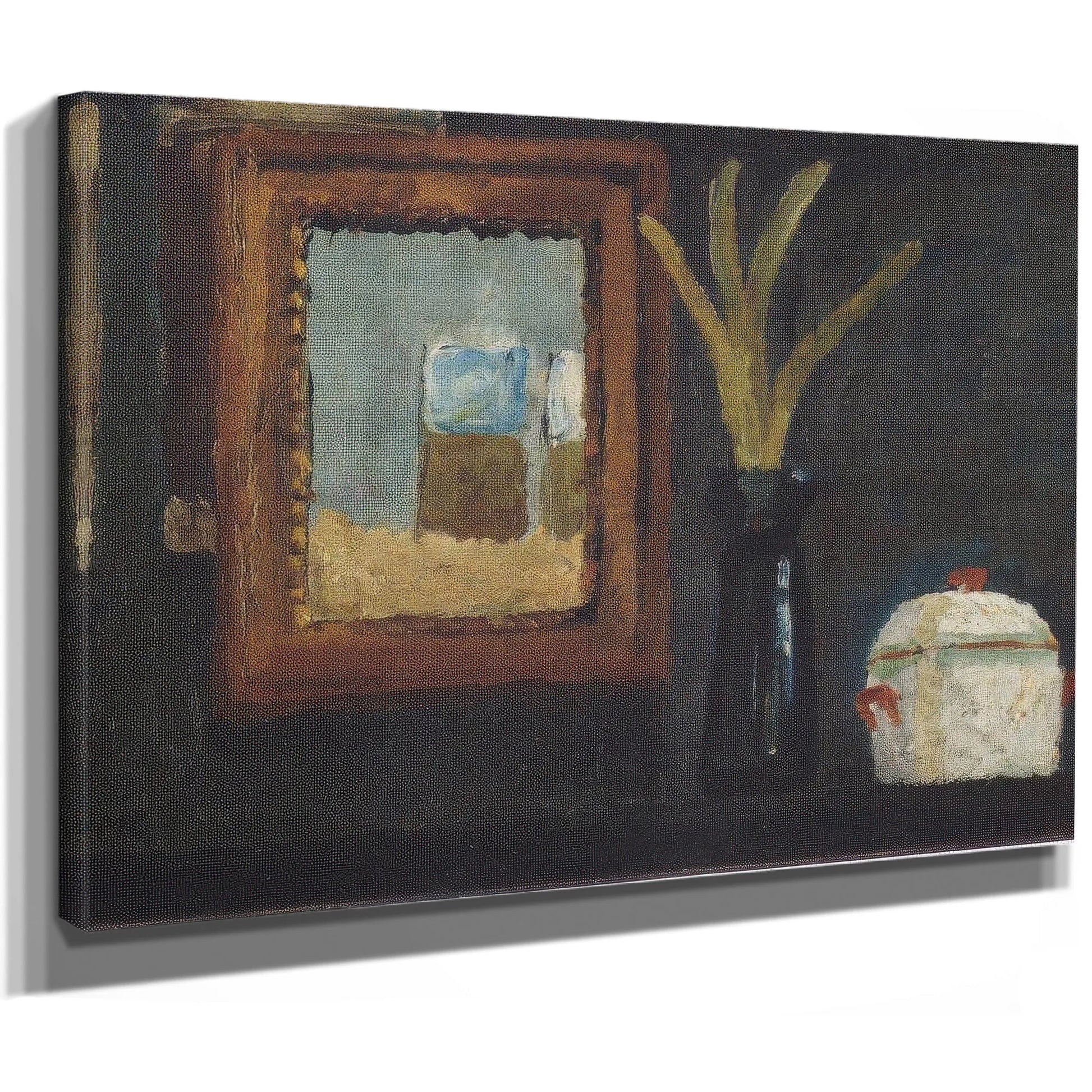 Still Life With Sugar Bowl And Hyacinth In Glass By Paula Modersohn Becker Fine Art Print