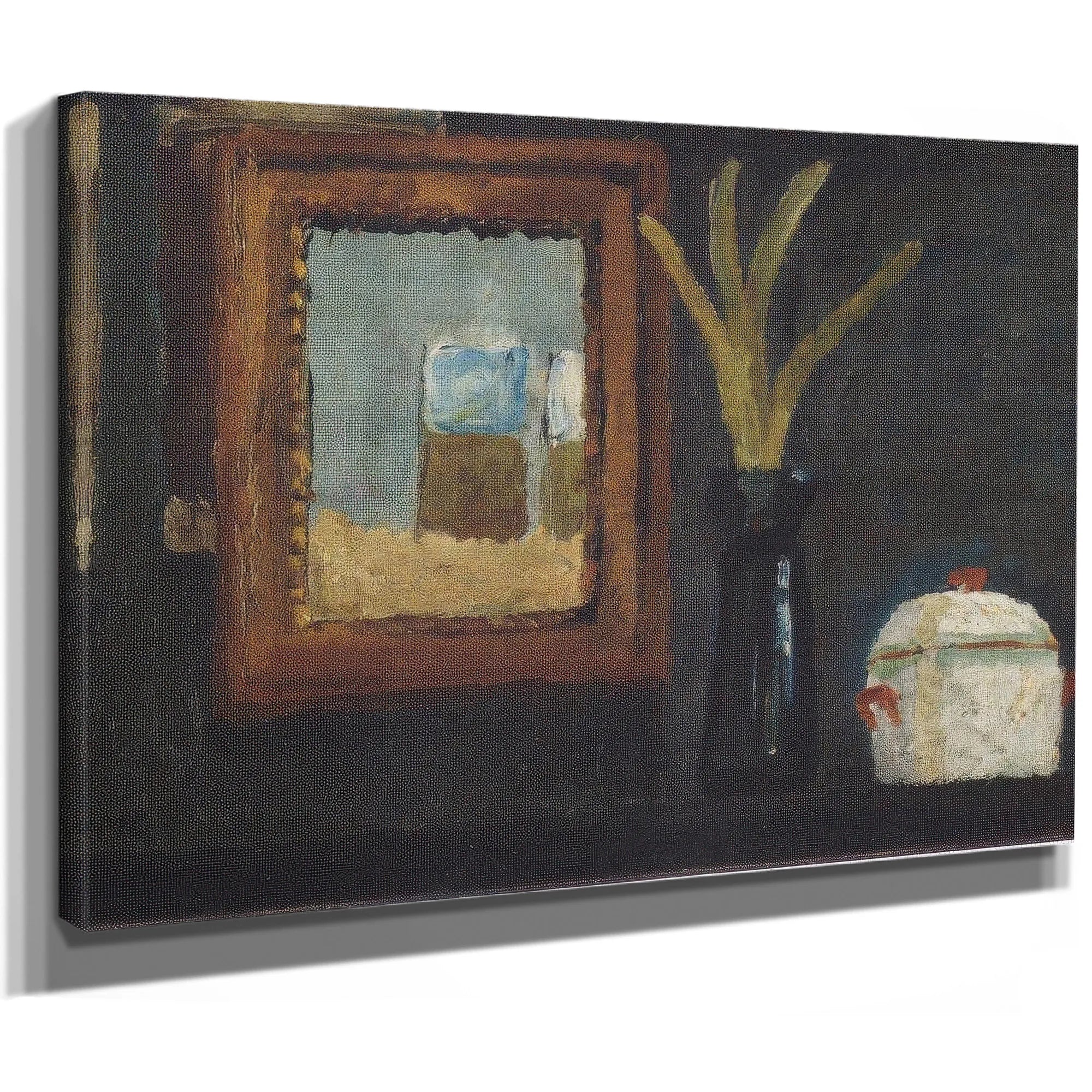 Still Life With Sugar Bowl And Hyacinth In Glass By Paula Modersohn Becker Fine Art Print