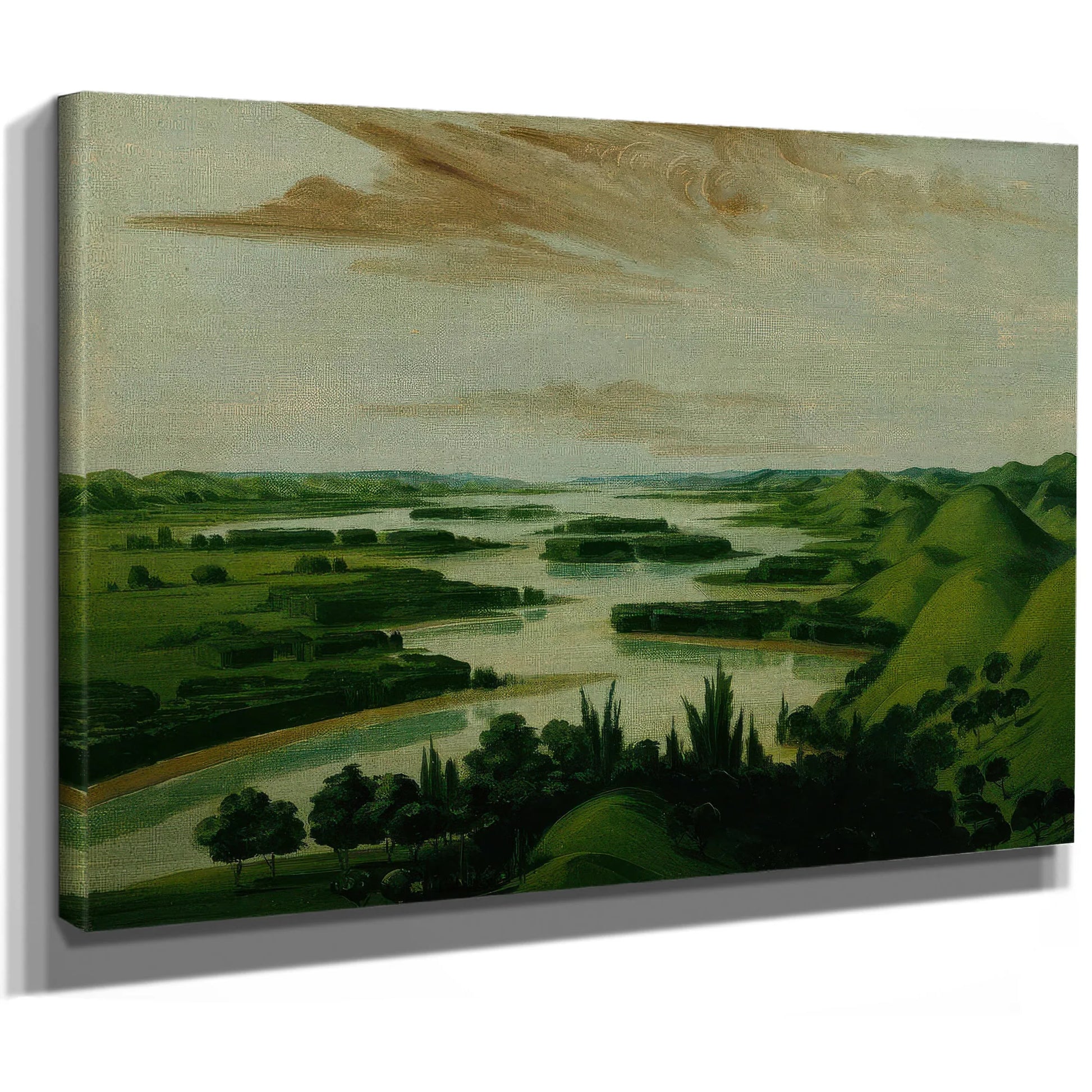View From Floyd's Grave, 1300 Miles Above St. Louis By George Catlin Fine Art Print