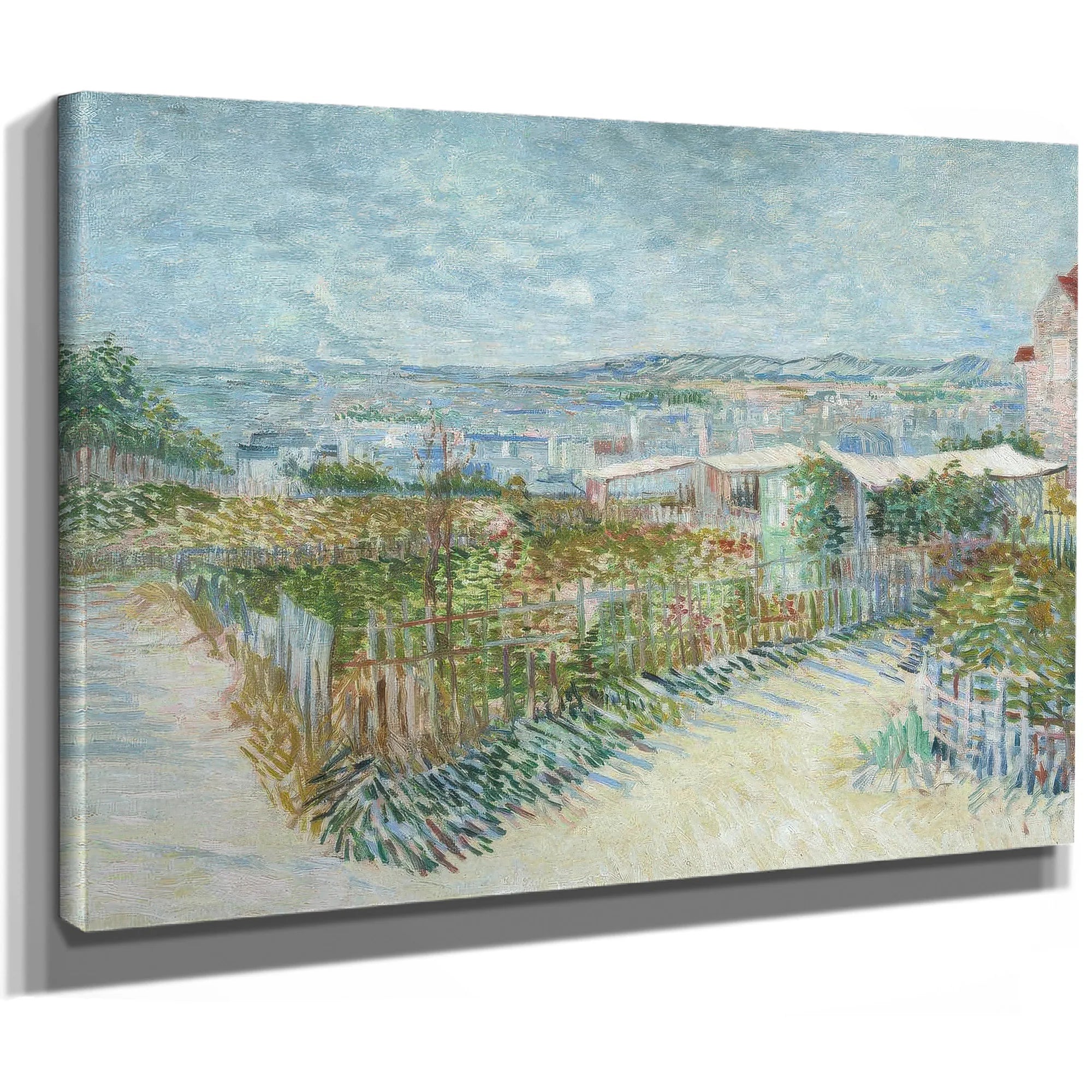 Montmartre Behind The Moulin De La Galette By Vincent Van Gogh Fine Art Print