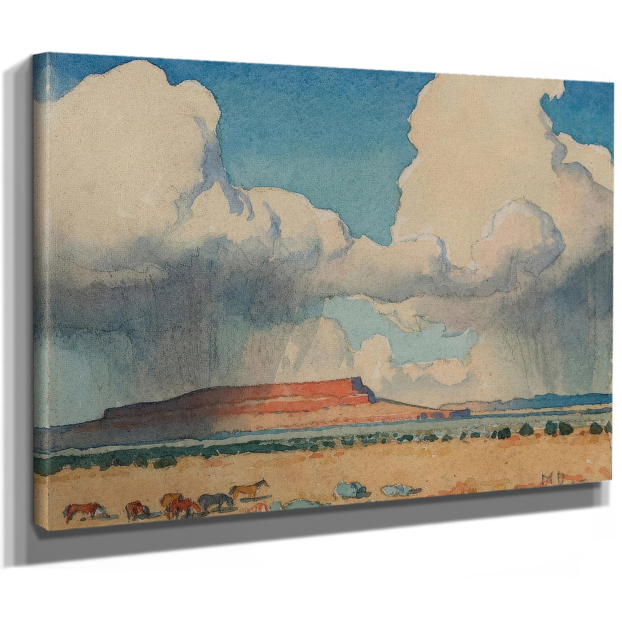 Clouds And Mesa Arizona 1945 By Maynard Dixon Fine Art Print