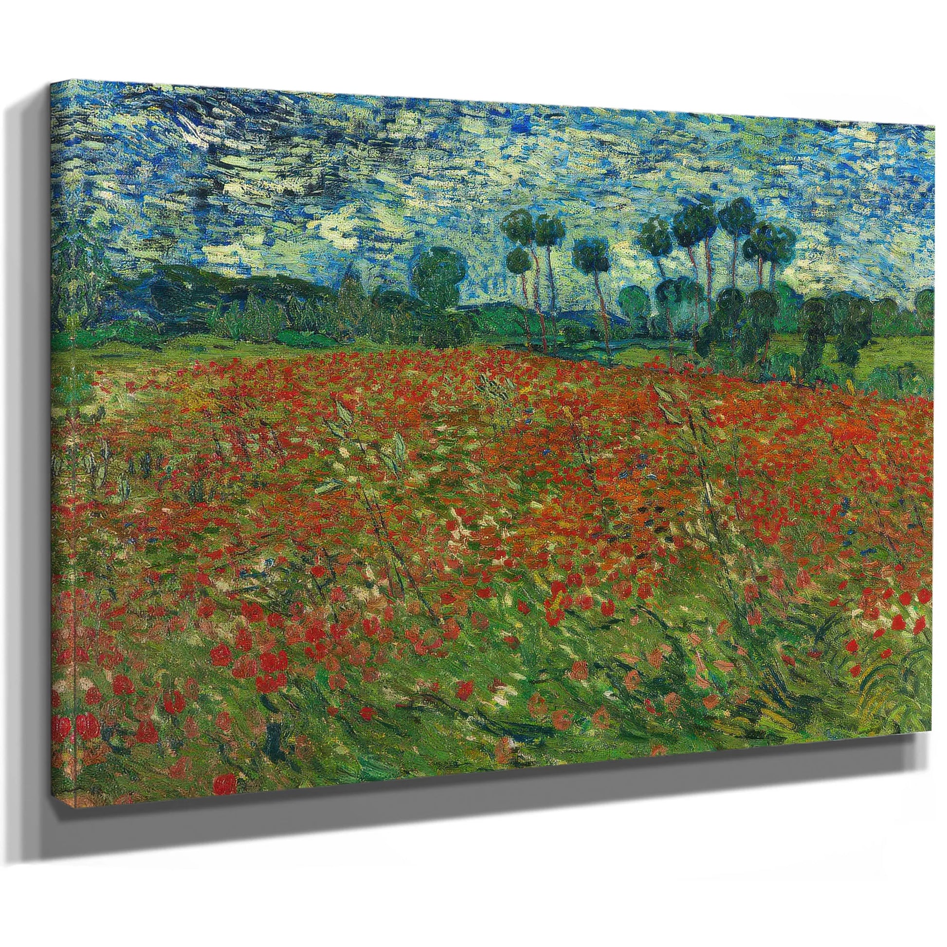 Field With Poppies Poppy Field By Vincent Van Gogh Fine Art Print