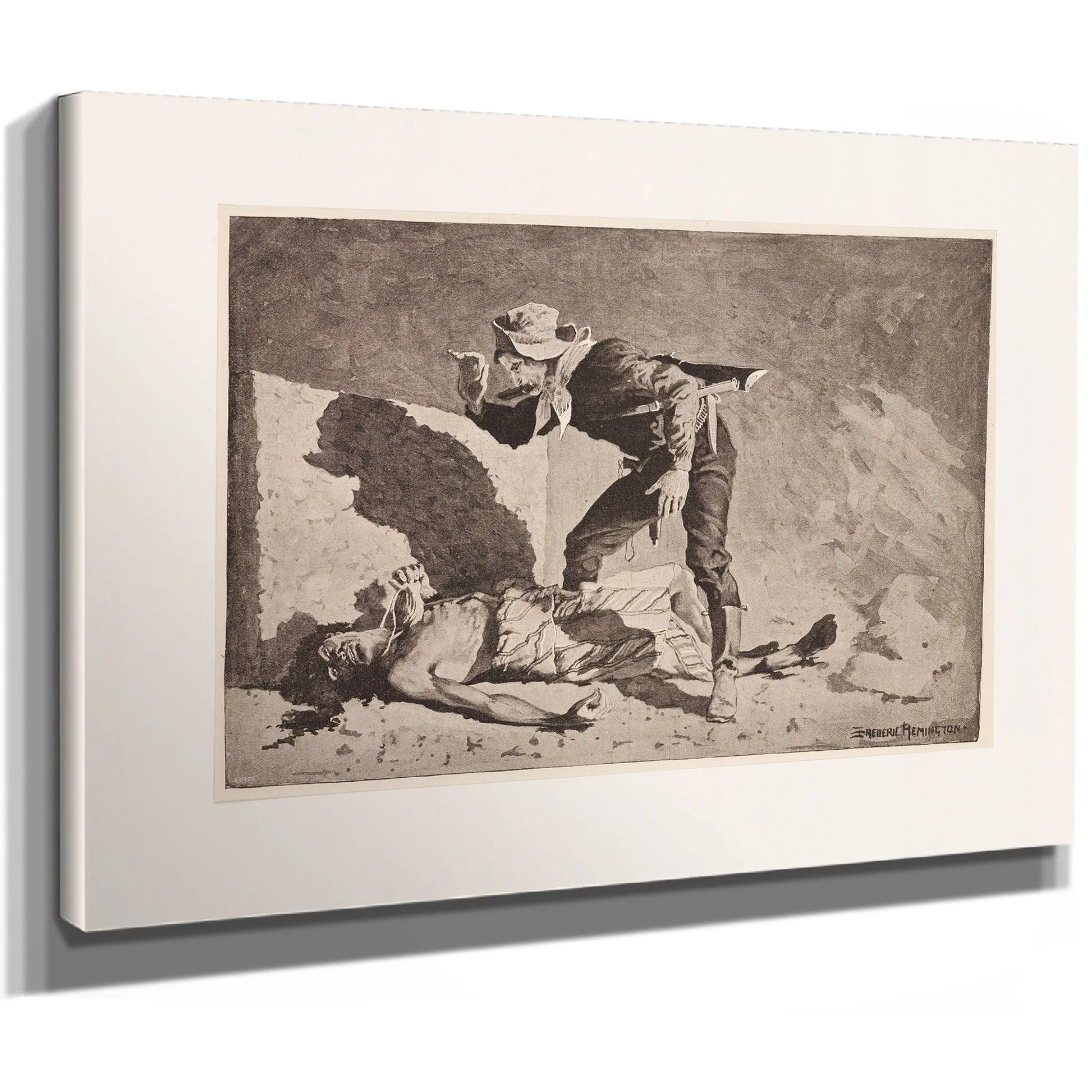 The Dying Cacique by Frederic Remington