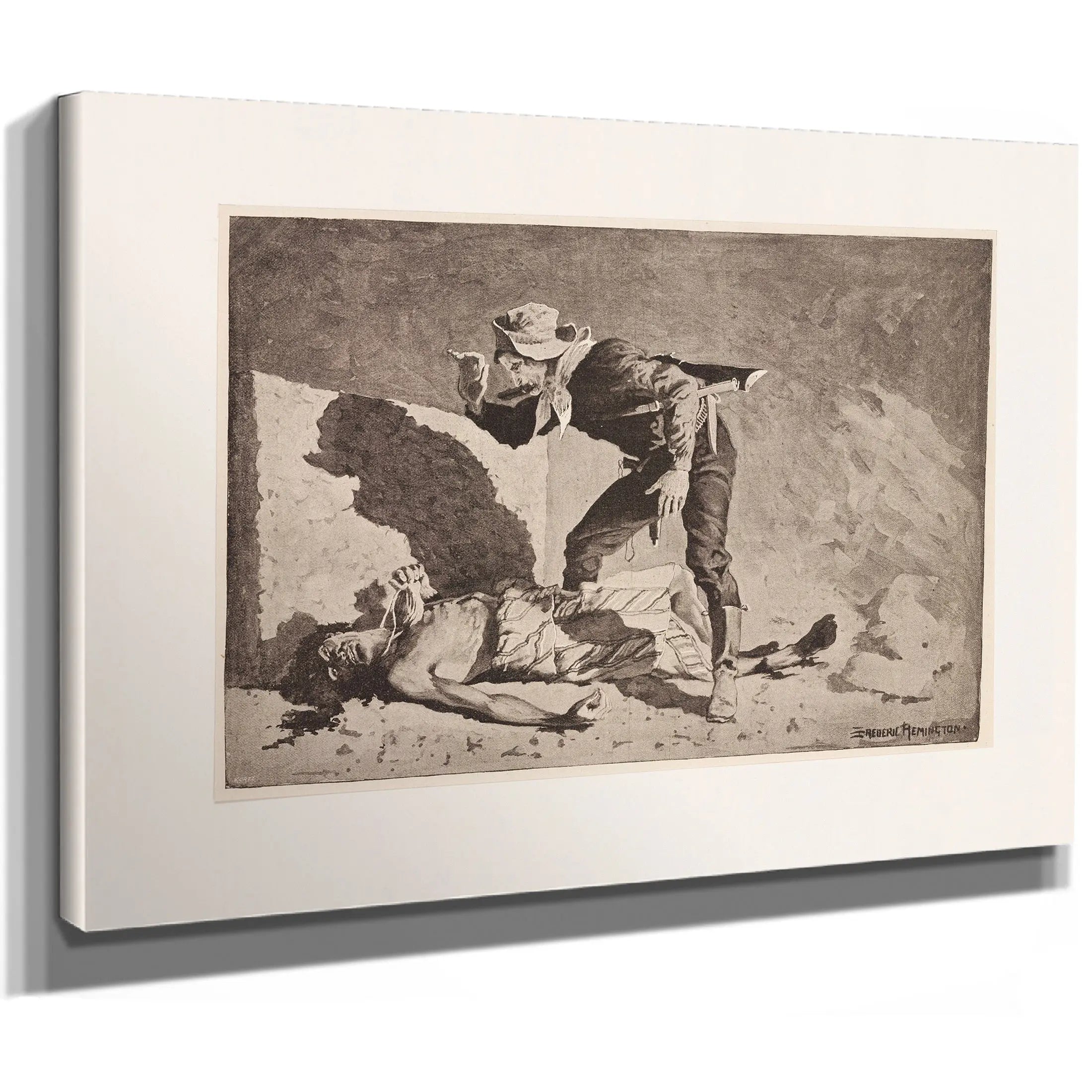 The Dying Cacique by Frederic Remington