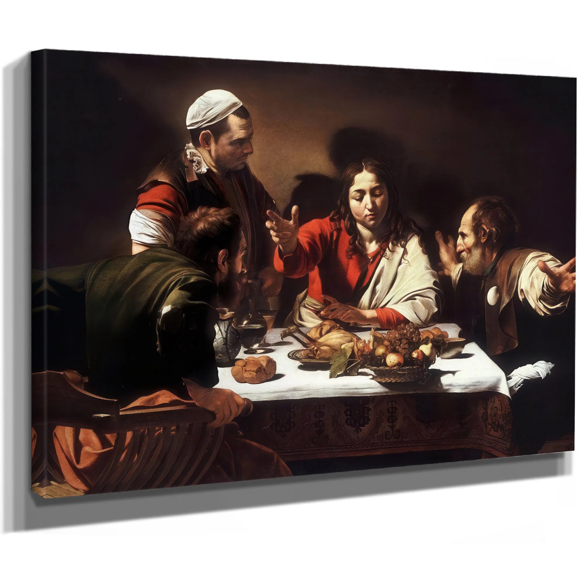 Supper At Emmaus 1602 By Caravaggio Fine Art Print