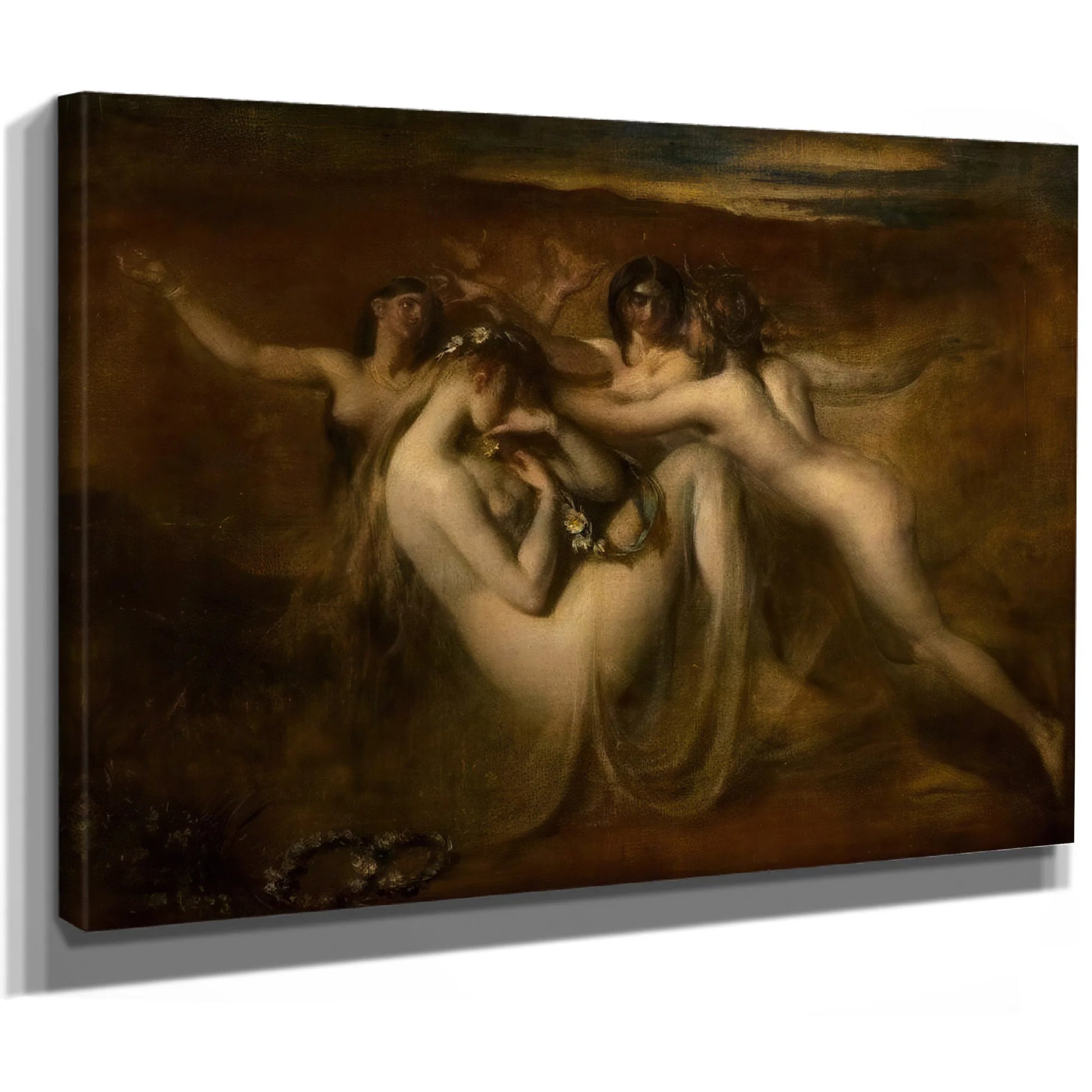 Sabrina And Her Nymphs By William Etty Fine Art Print