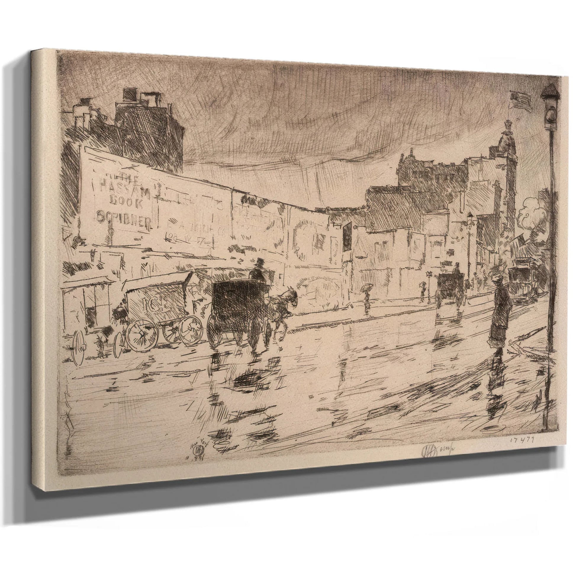 The Billboards, New York By Childe Hassam Fine Art Print