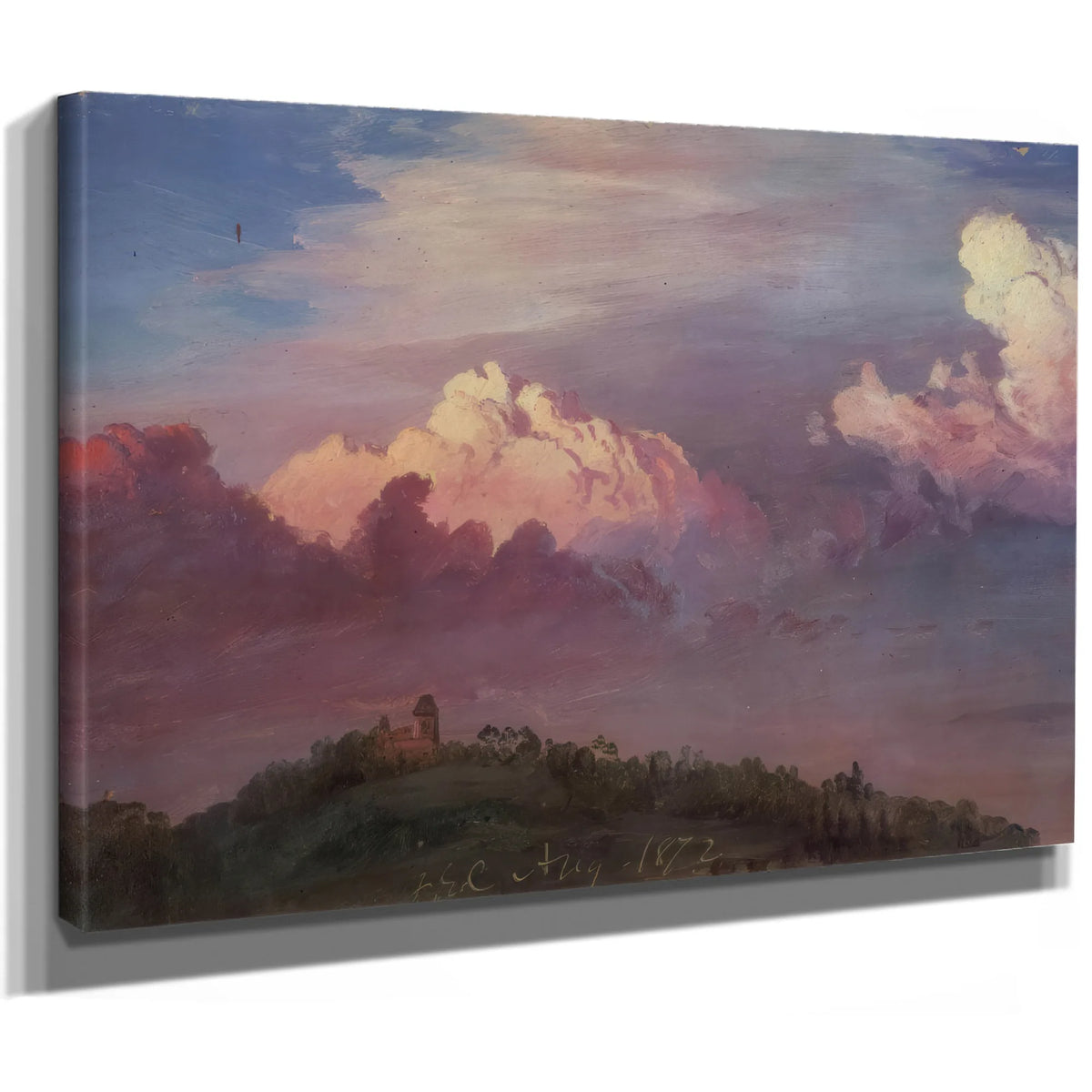 Olana In The Clouds By Frederic Edwin Church Fine Art Print