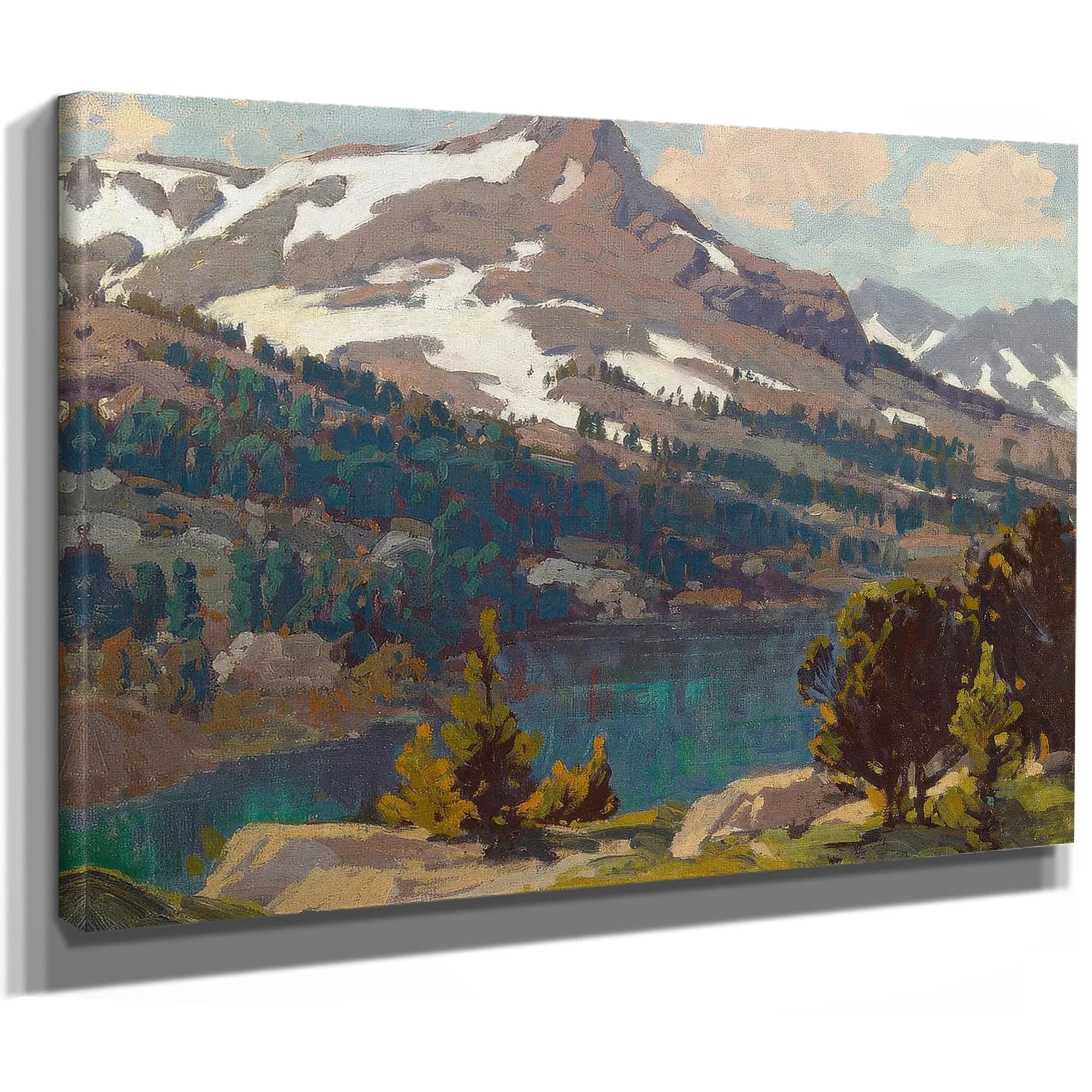 Sierra Lake And Glaciers By Edgar Payne Fine Art Print