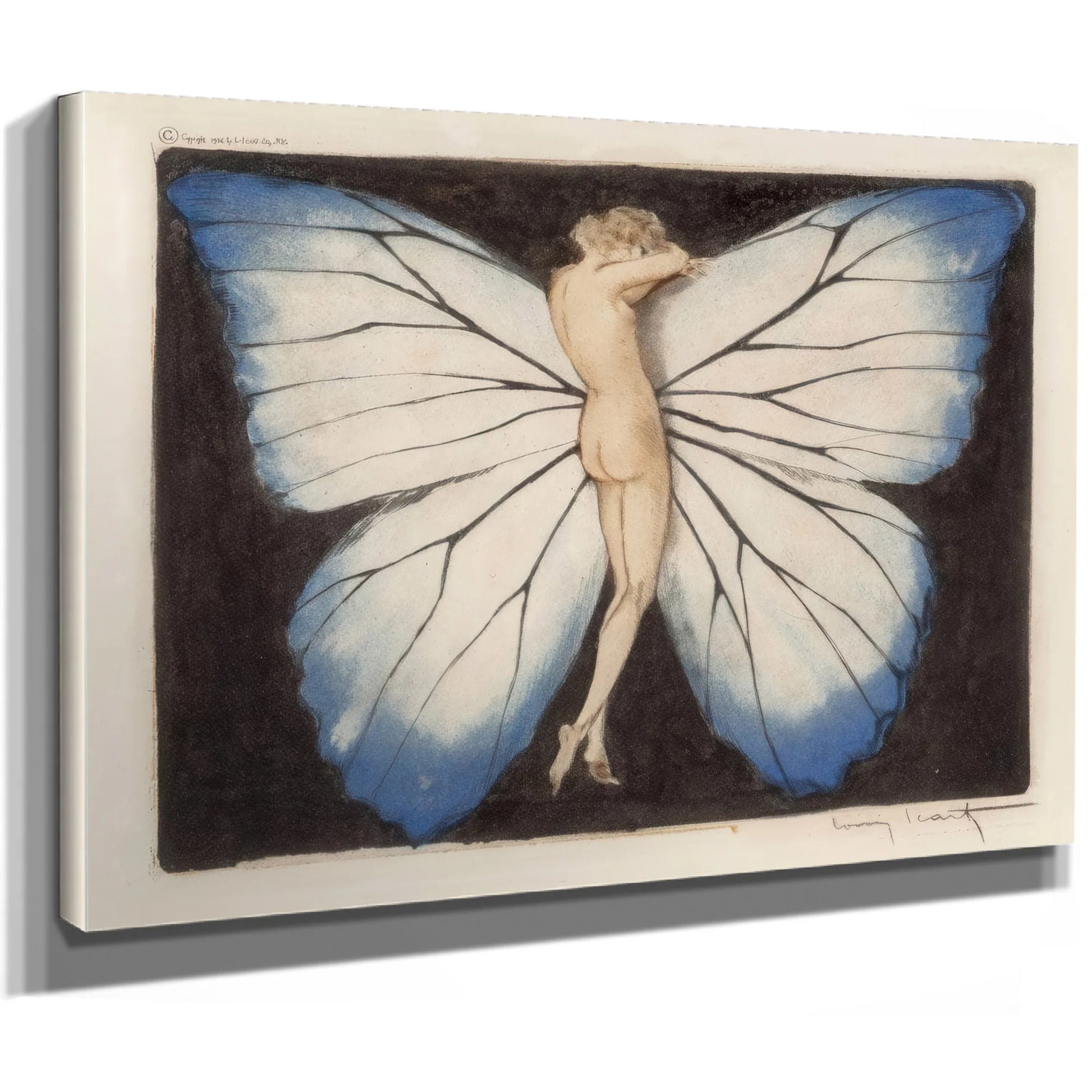 Woman In Wings 1936 By Louis Icart Fine Art Print