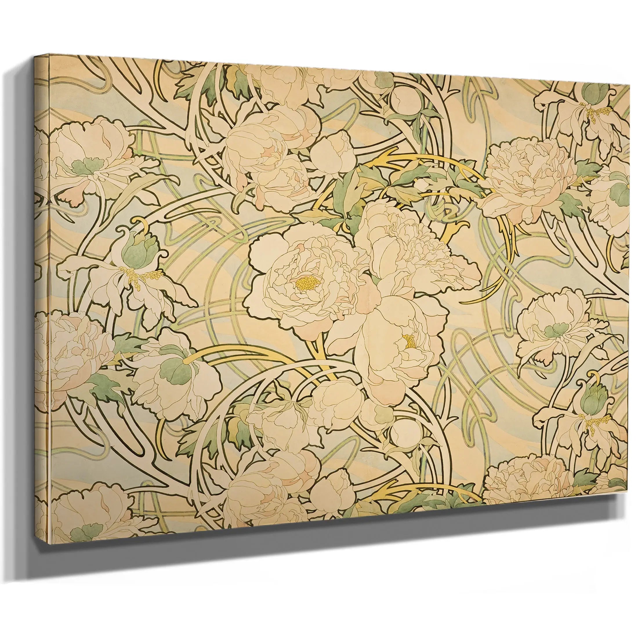 Peonies by Alphonse Mucha