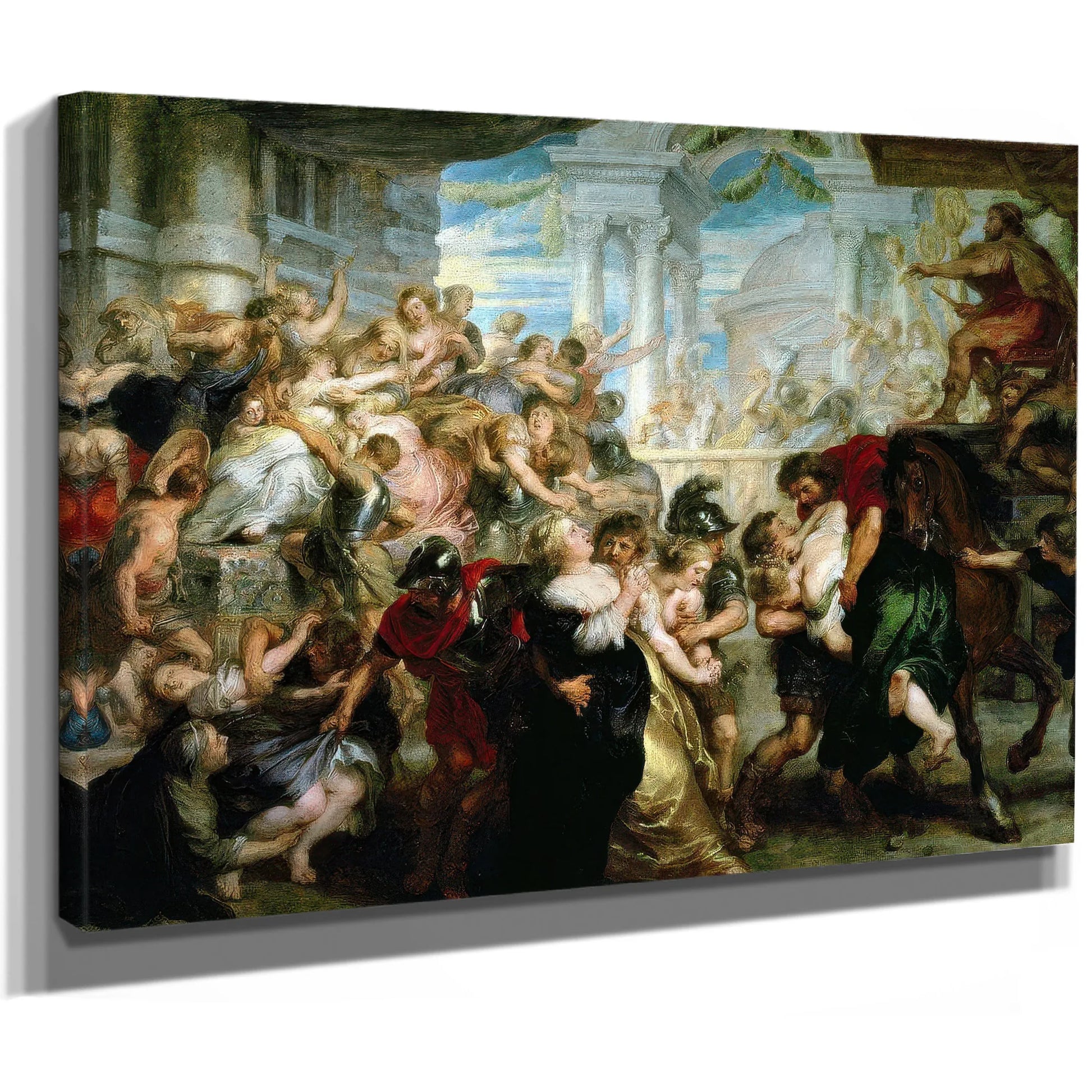The Rape Of The Sabine Women By Peter Paul Rubens Fine Art Print