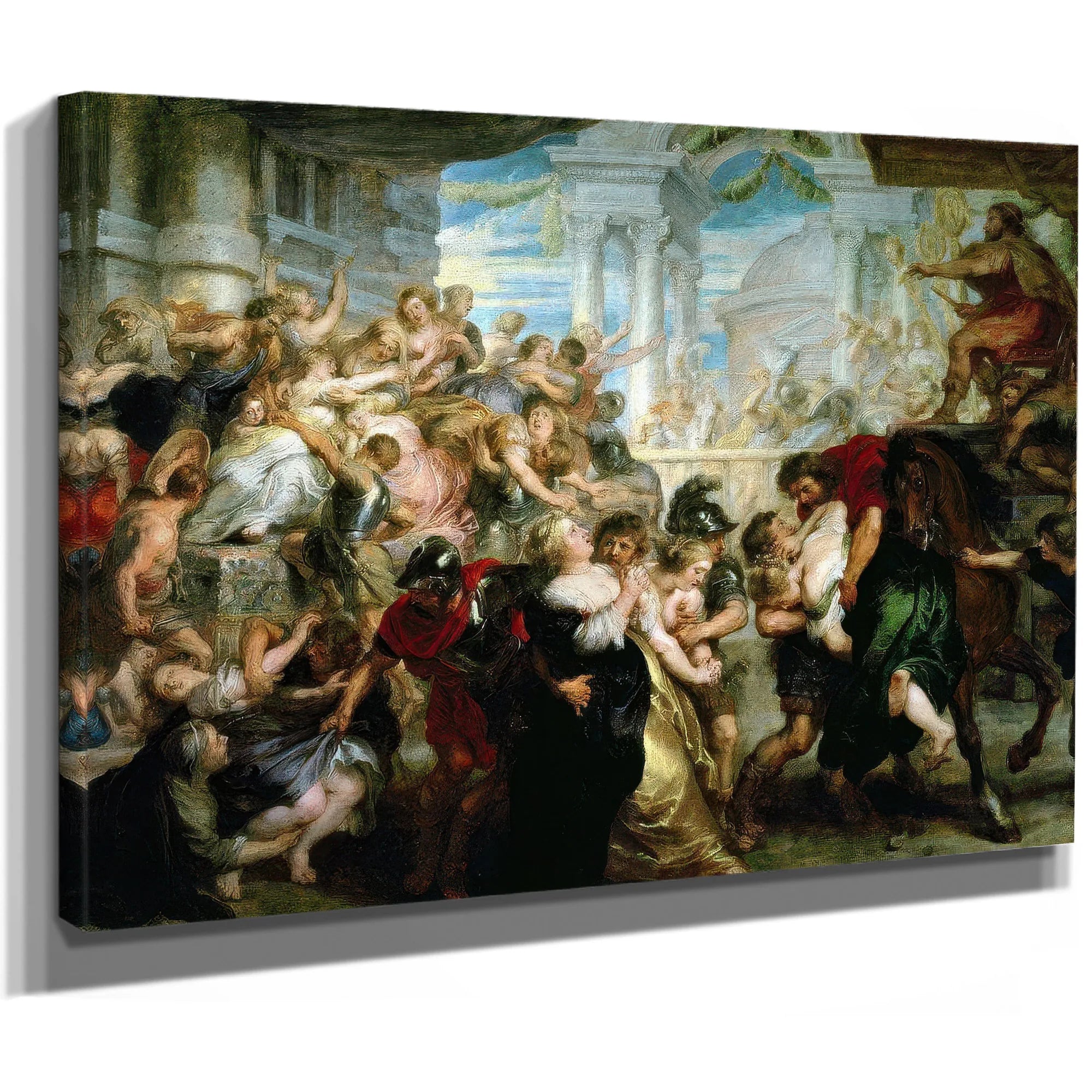 The Rape Of The Sabine Women By Peter Paul Rubens Fine Art Print