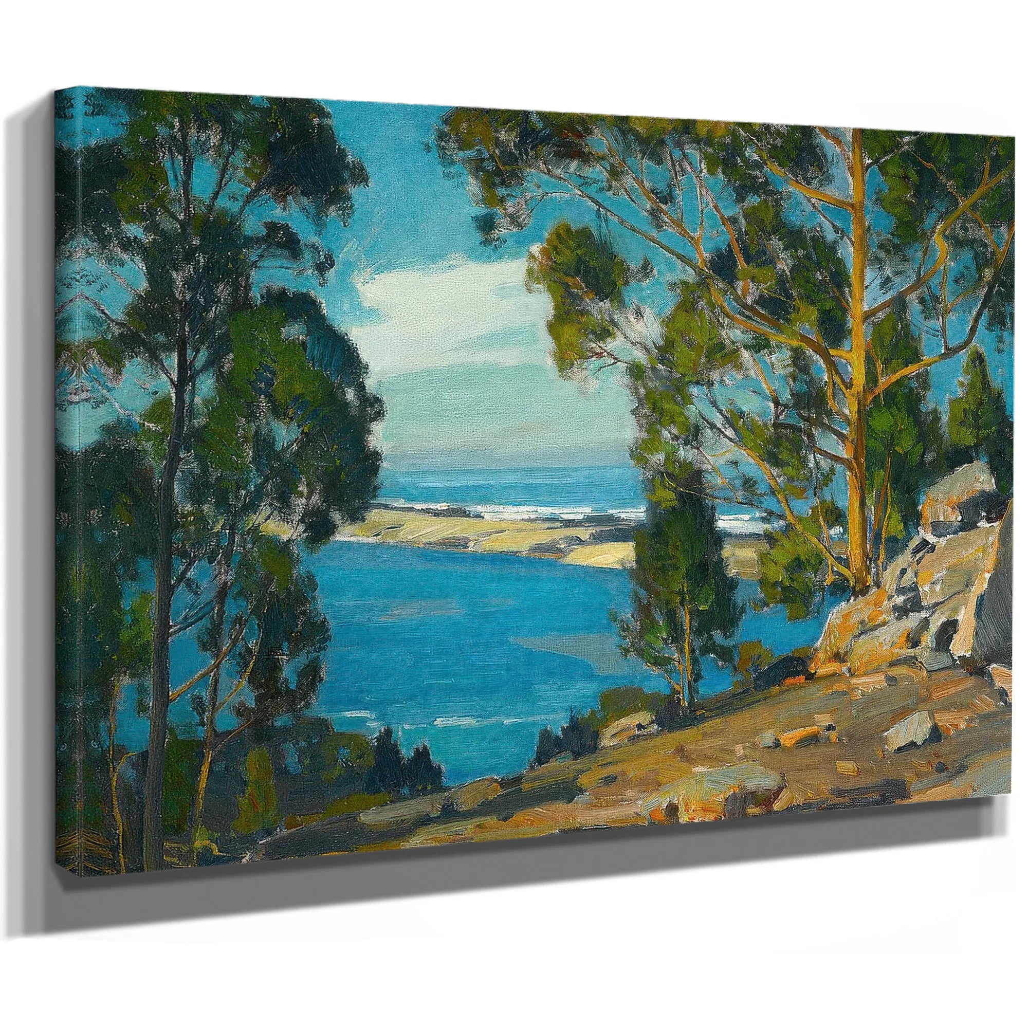 The Bay The Bar The Sea (At Morro) By William Wendt Fine Art Print