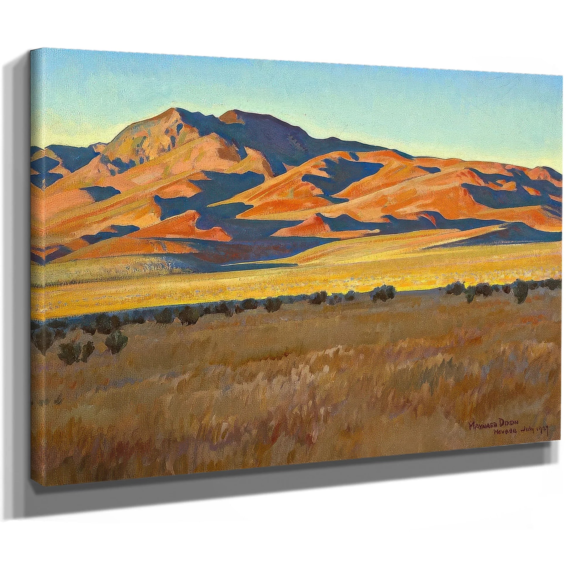 Mountains In Sunset Light (No. 368) 1927 By Maynard Dixon Fine Art Print