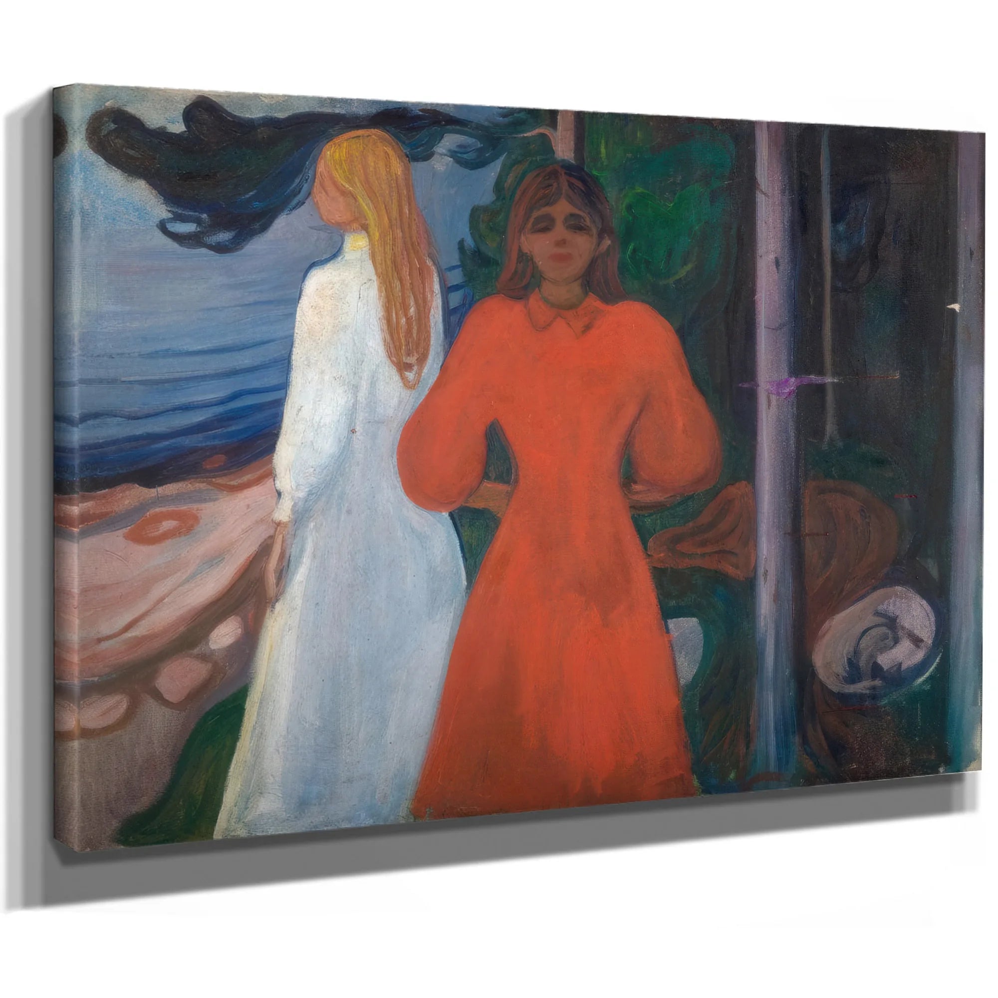 Red And White 1899 1900 93X129 Munch Museum M0460 3000X By Edvard Munch Fine Art Print