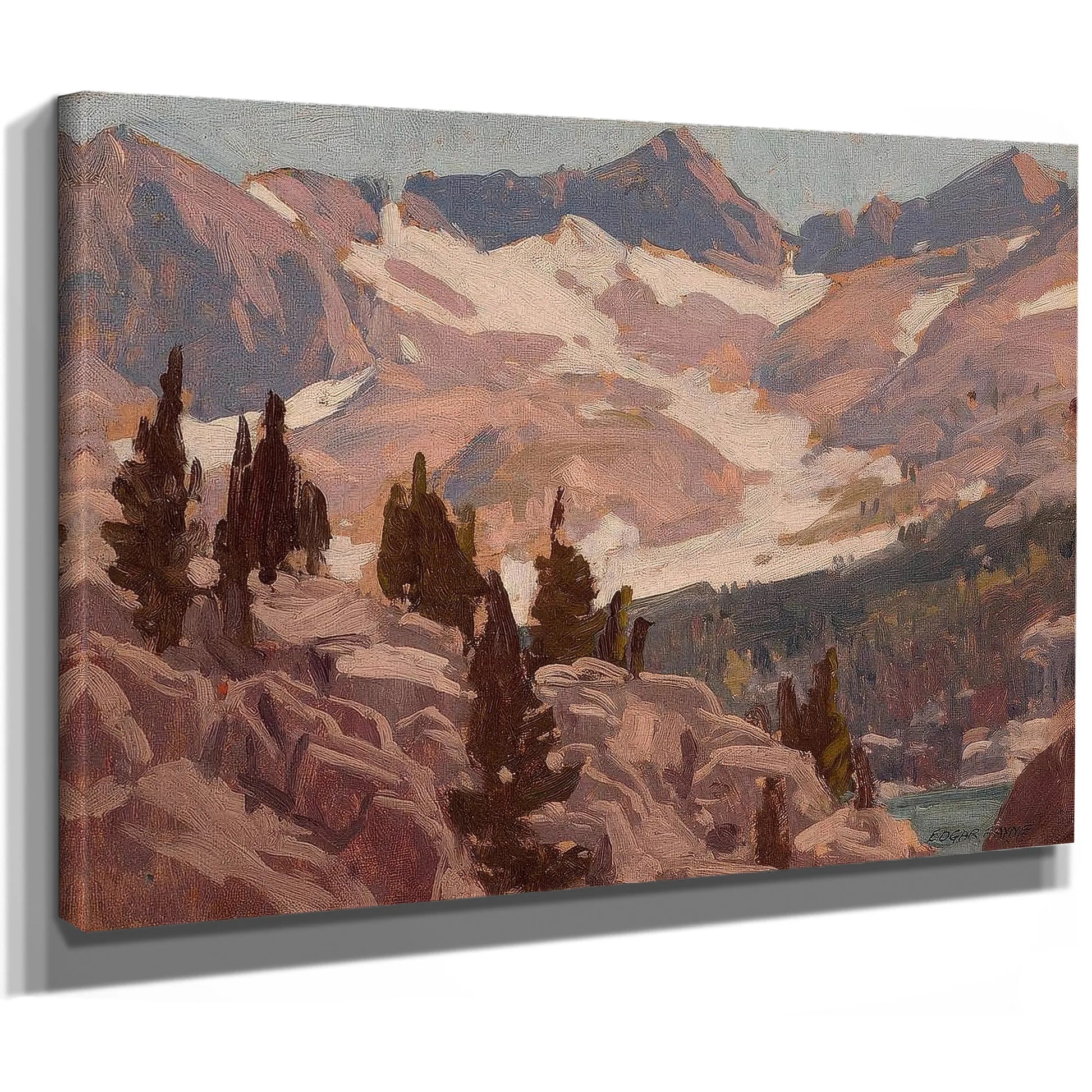 Sierra Summit, Probably Lake Sabrina By Edgar Payne Fine Art Print