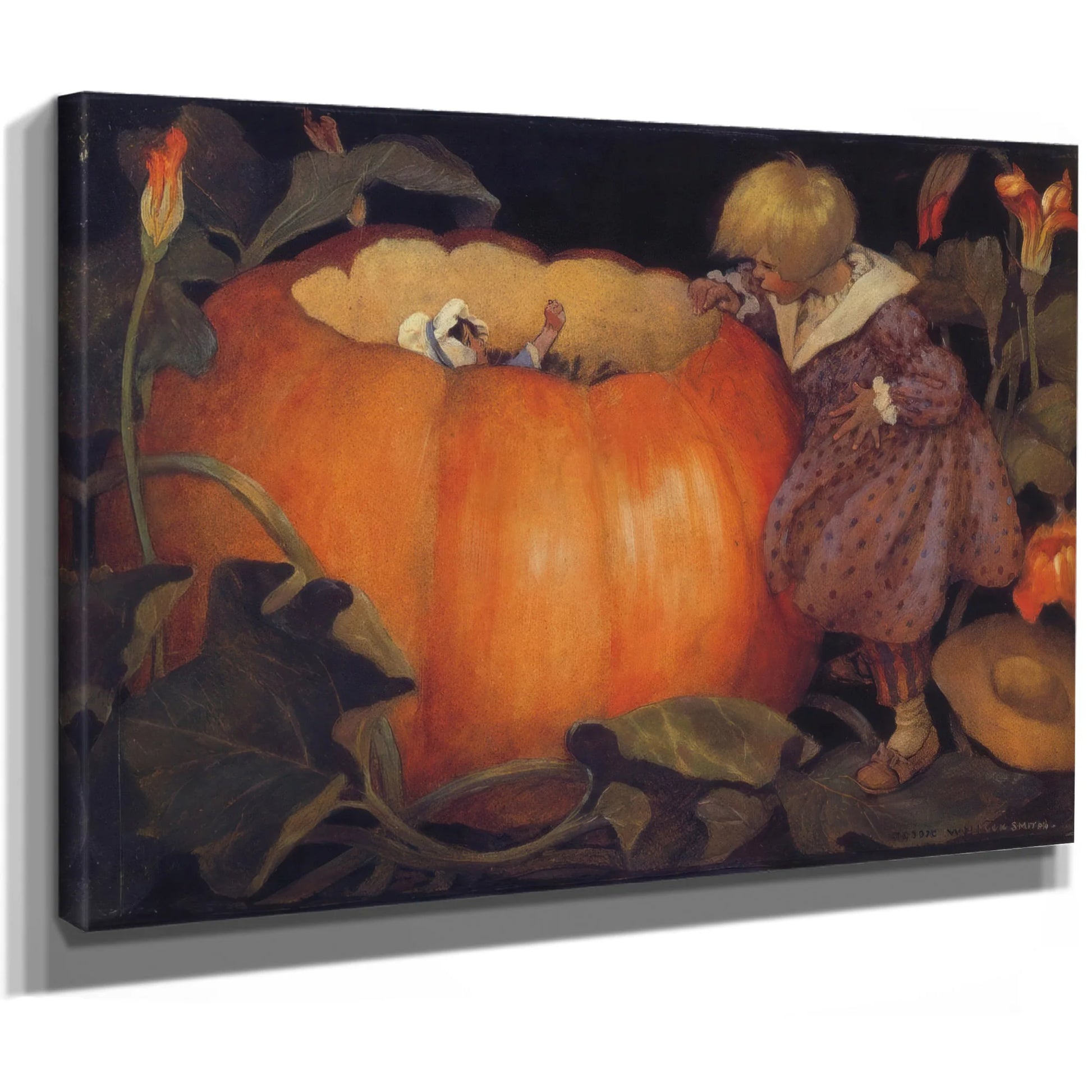 The Little Mother Goose 1918 Peter Peter Pumpkin Eater By Jessie Willcox Smith Fine Art Print