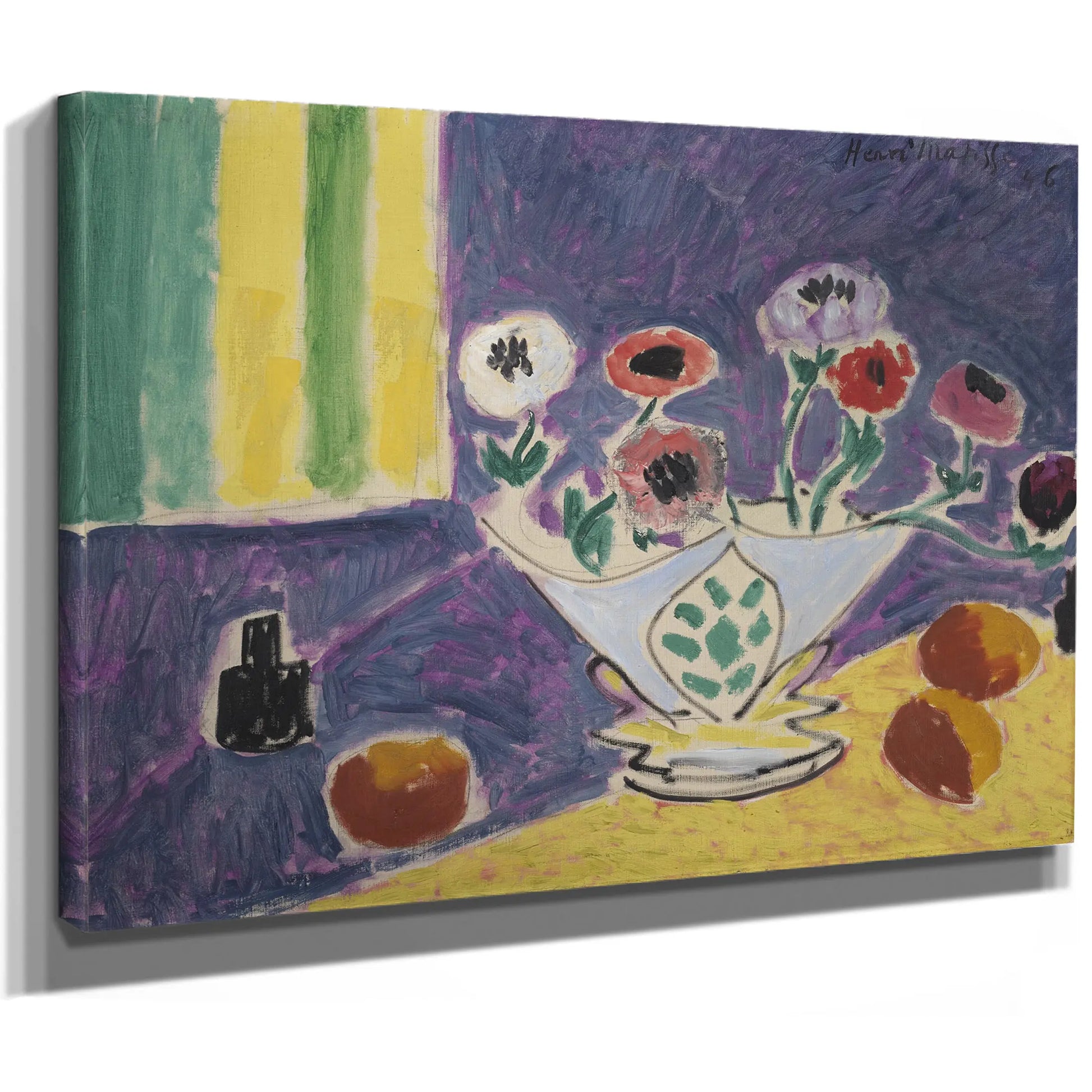 Anemones In An Earthenware Vase by Henri Matisse