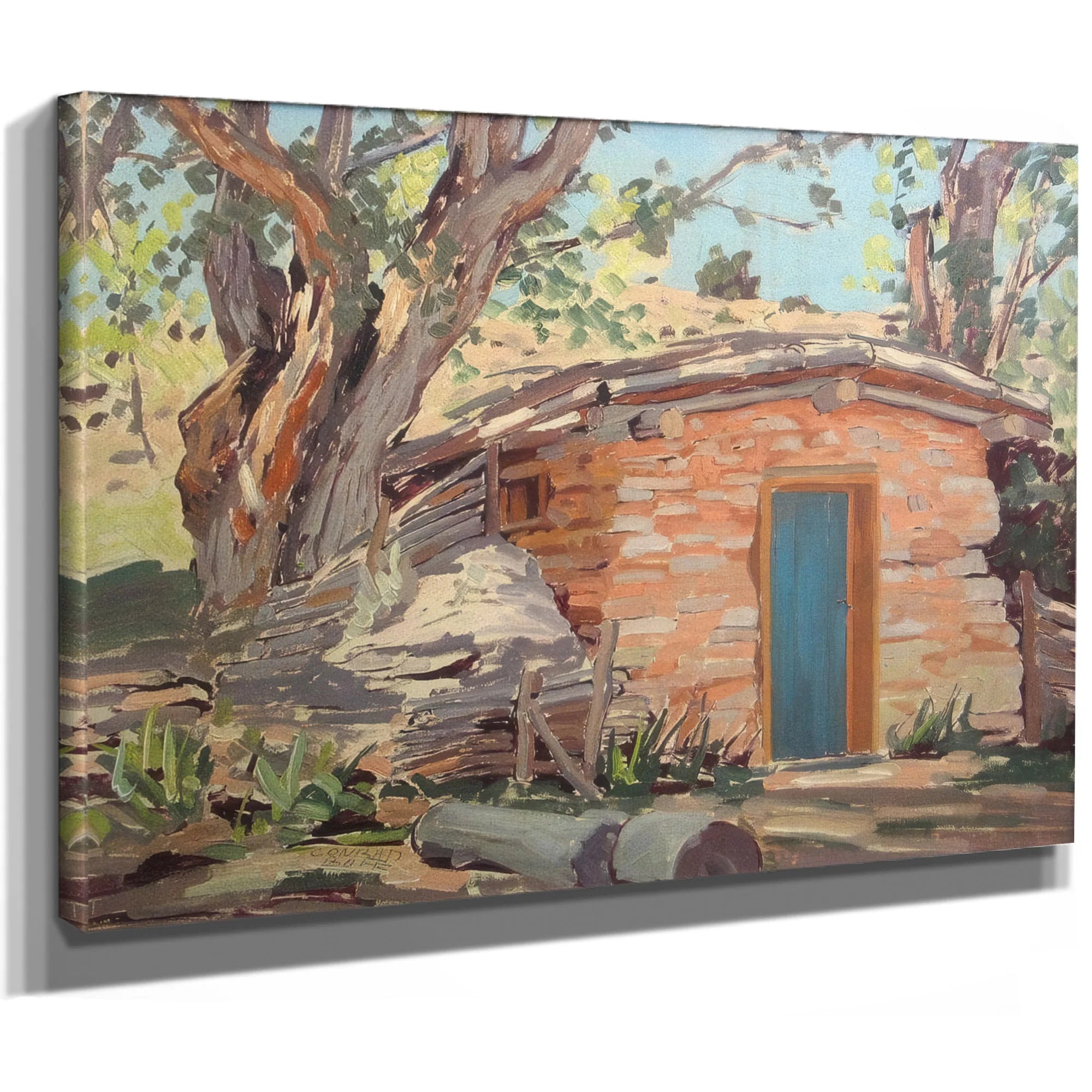 Maynard Dixon's Cool House By Conrad Buff Fine Art Print