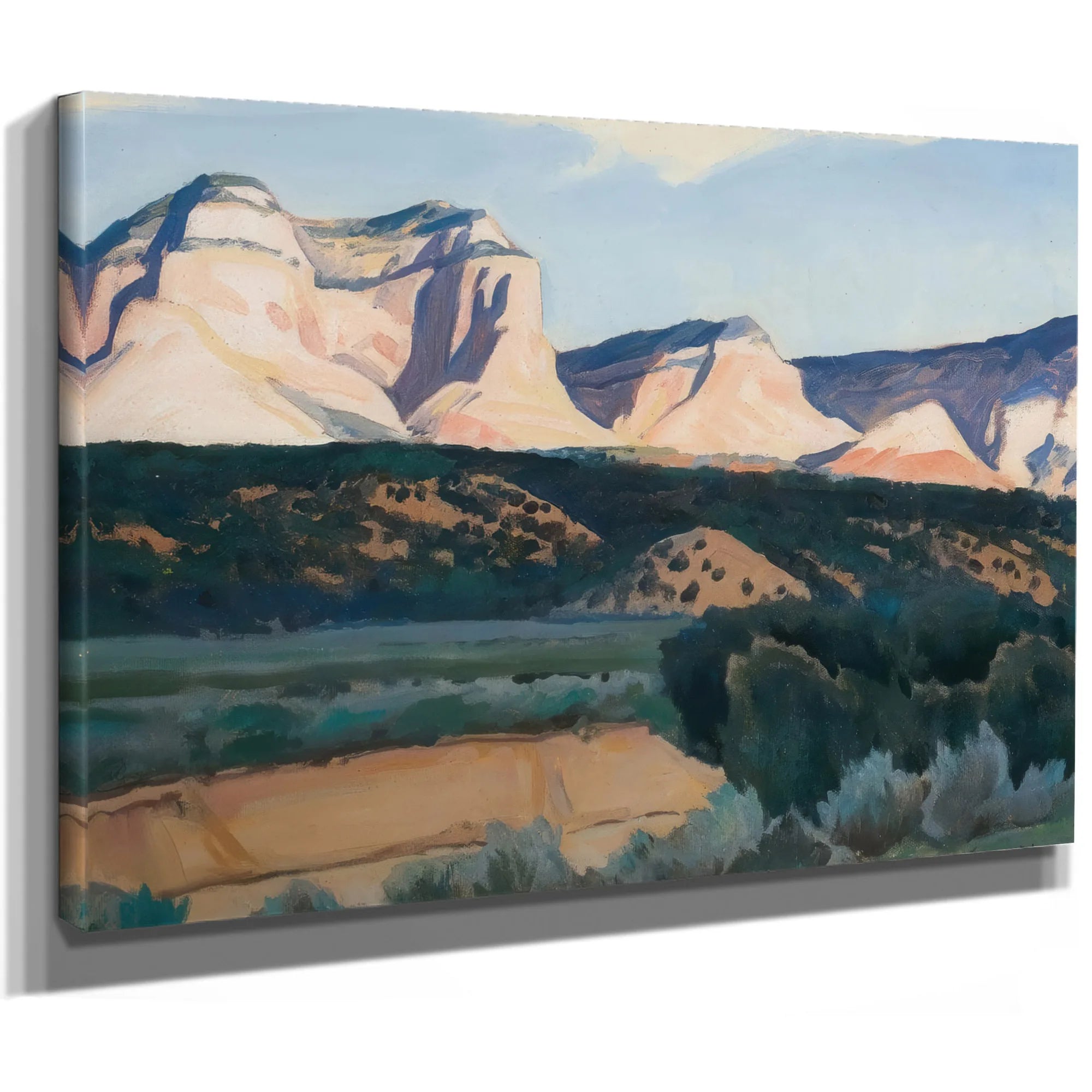 Sunlit Cliffside By Maynard Dixon Fine Art Print