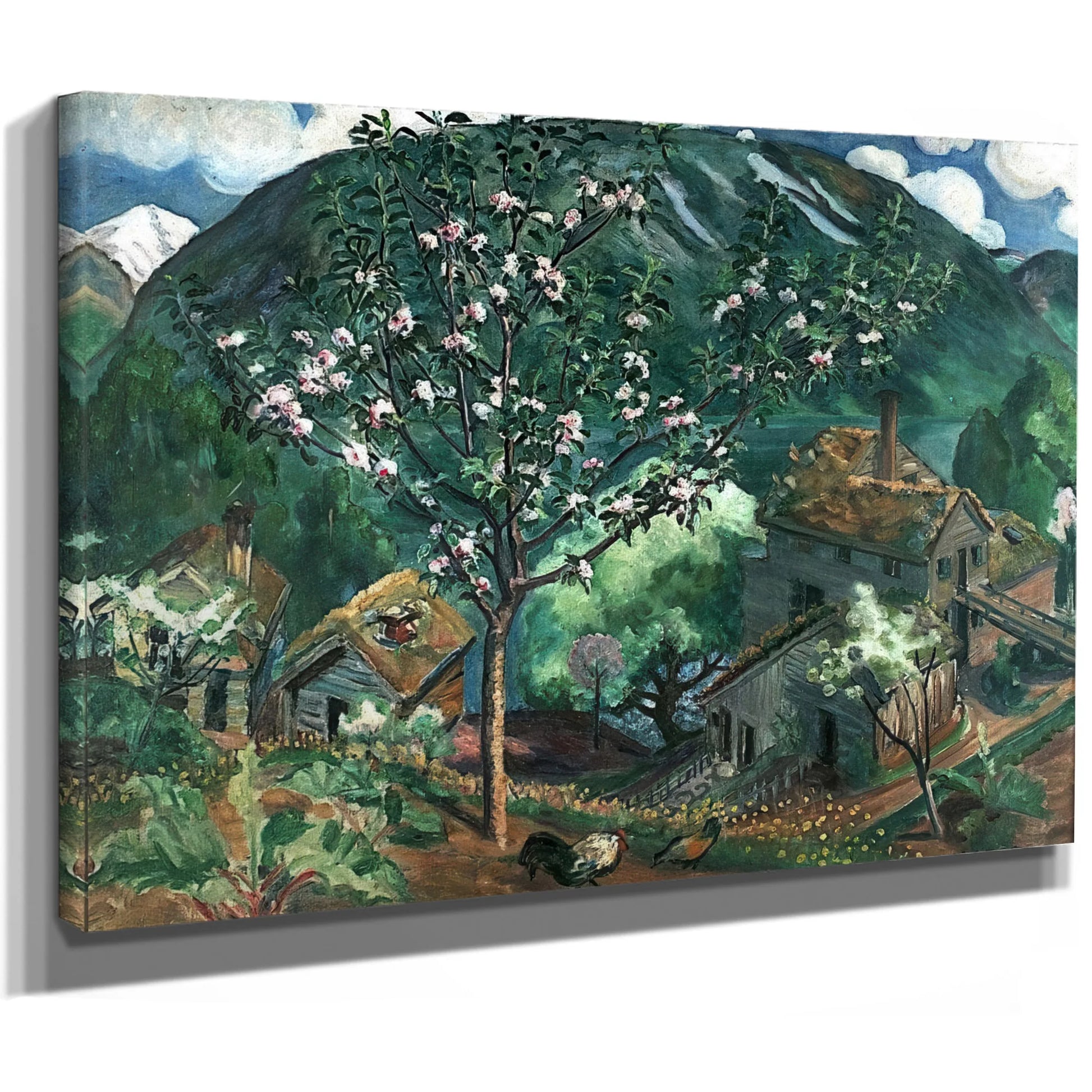 Apple Tree In Blossom By Nicolai Astrup Fine Art Print