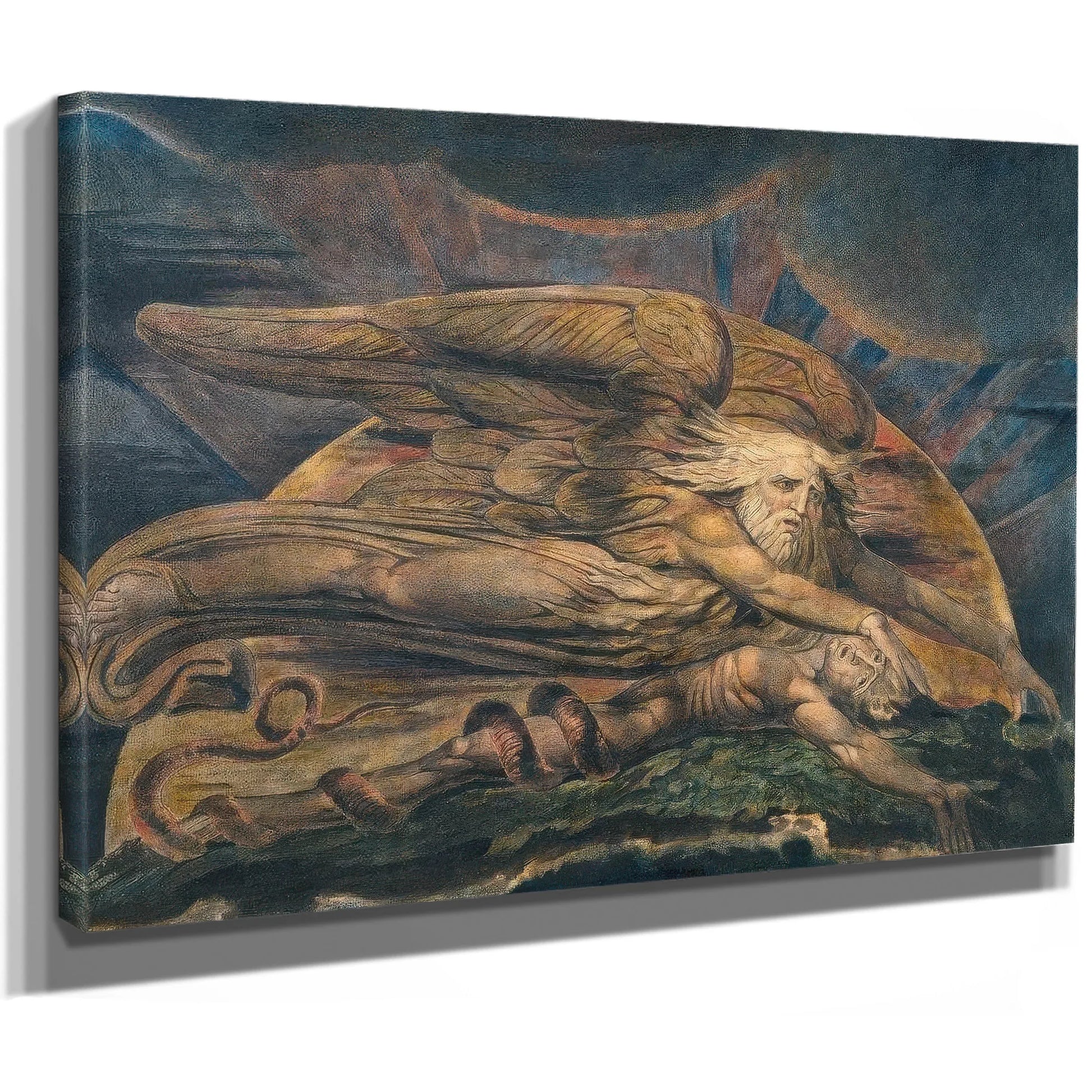 Elohim Creating Adam 1805 Etching Watercolor 43 1X53 6Cm Tate By William Blake Fine Art Print