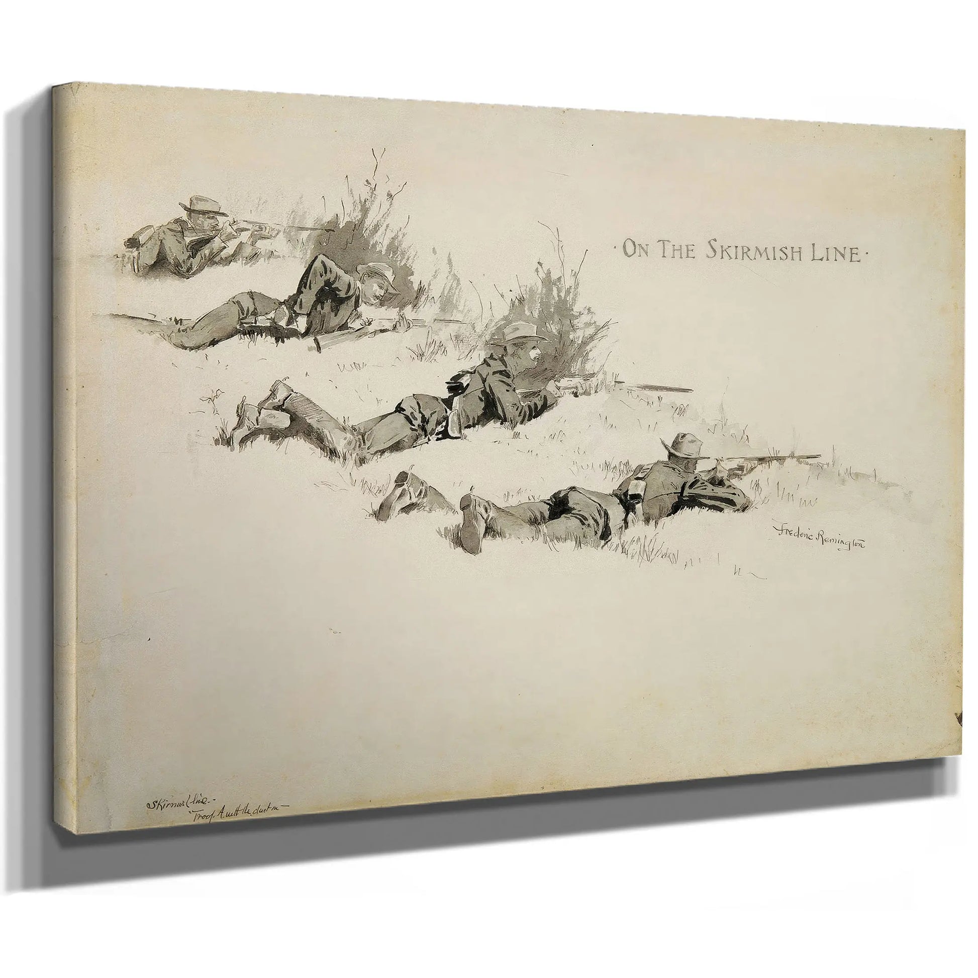On The Skirmish Line by Frederic Remington