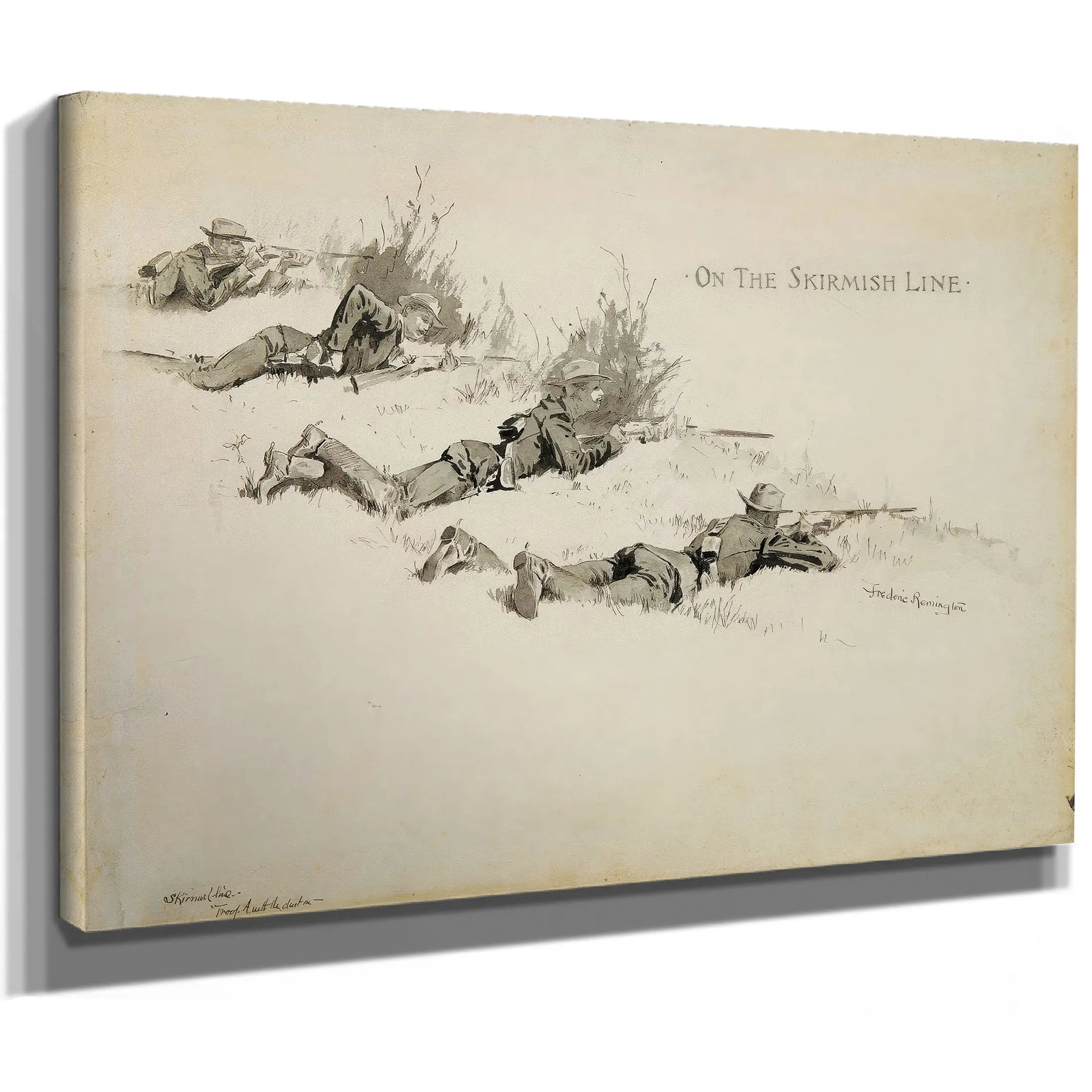 On The Skirmish Line by Frederic Remington
