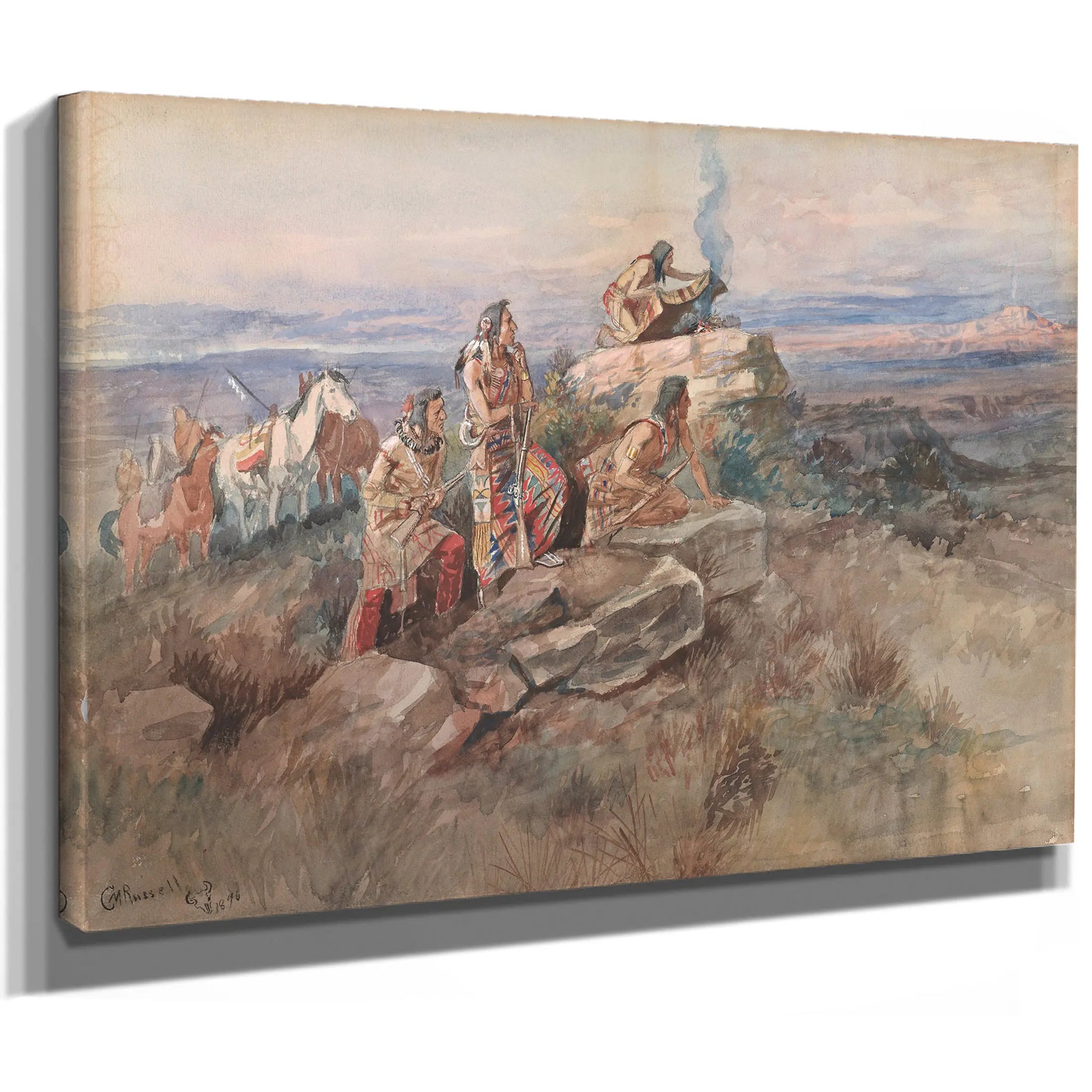 Smoke Signal by Charles Marion Russell