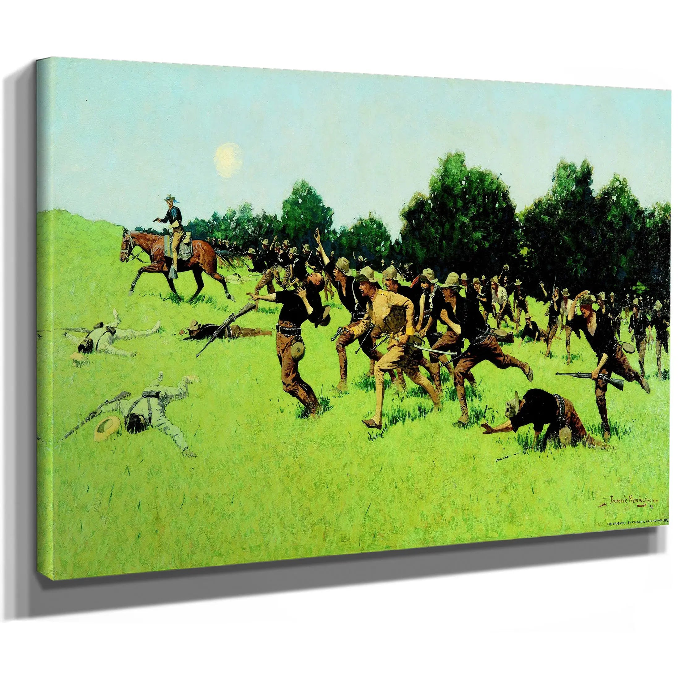 The Charge Of The Rough Riders by Frederic Remington