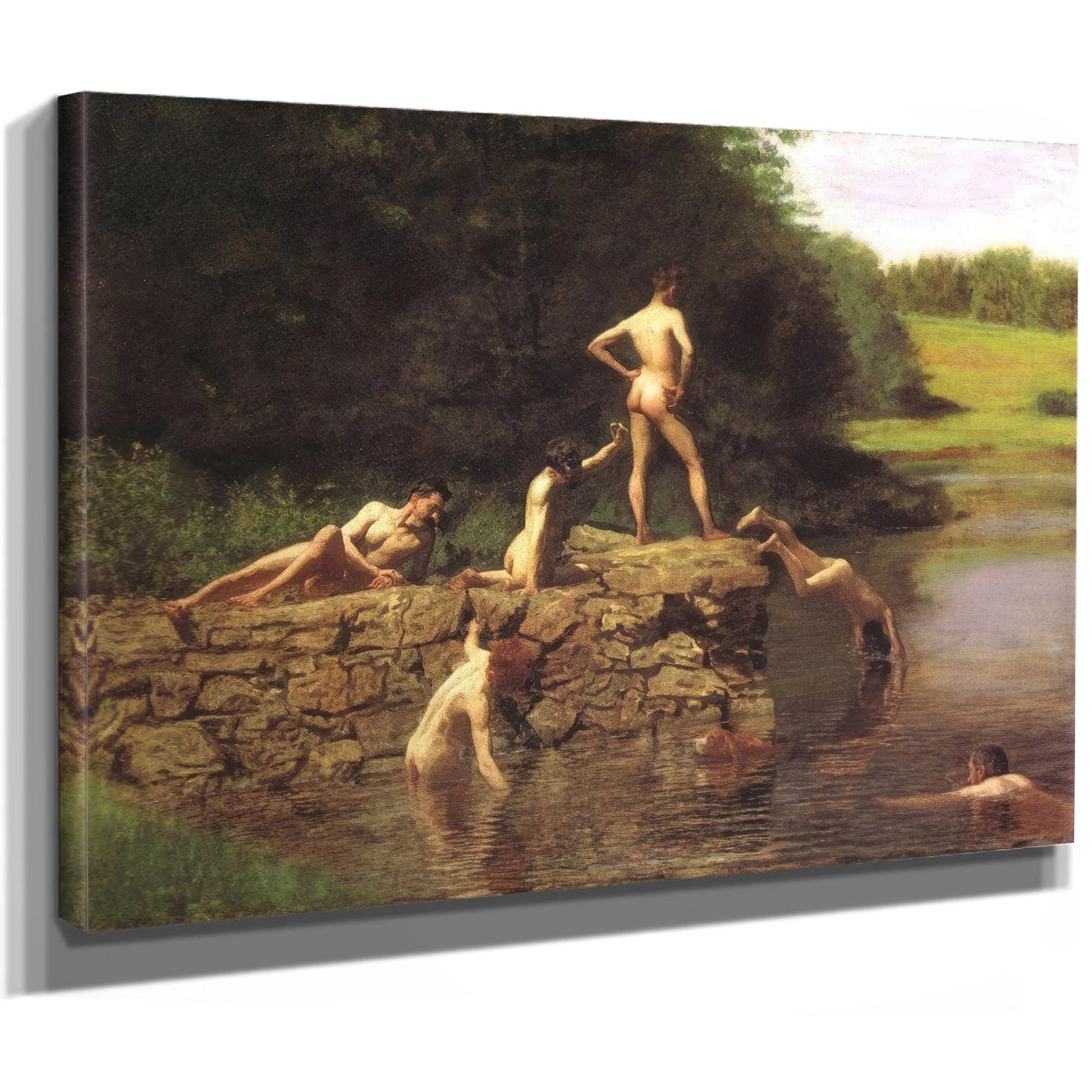 The Swimming Hole 1885 By Thomas Eakins Fine Art Print