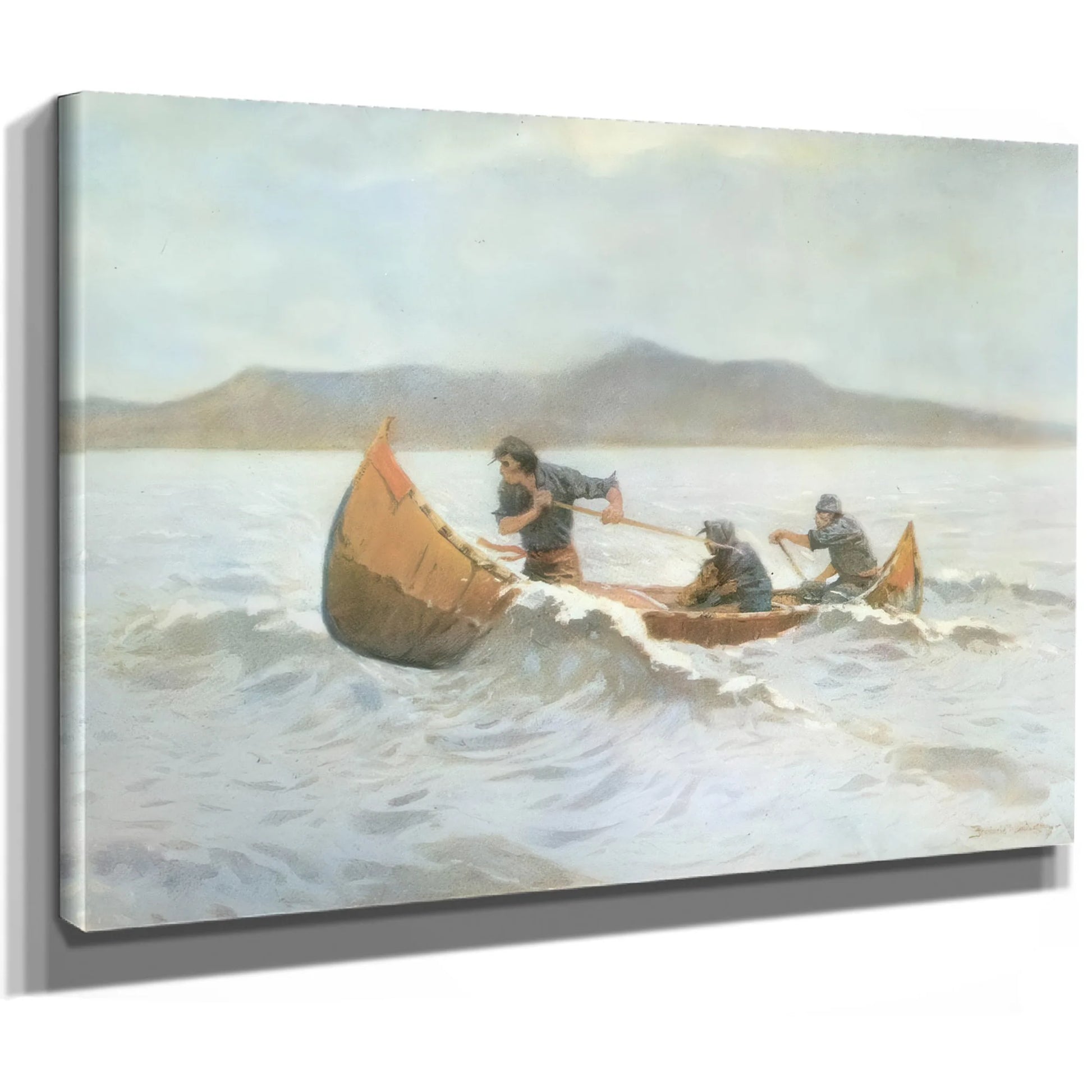 The Howl Of The Weather Aka The Squall By Frederic Remington Fine Art Print