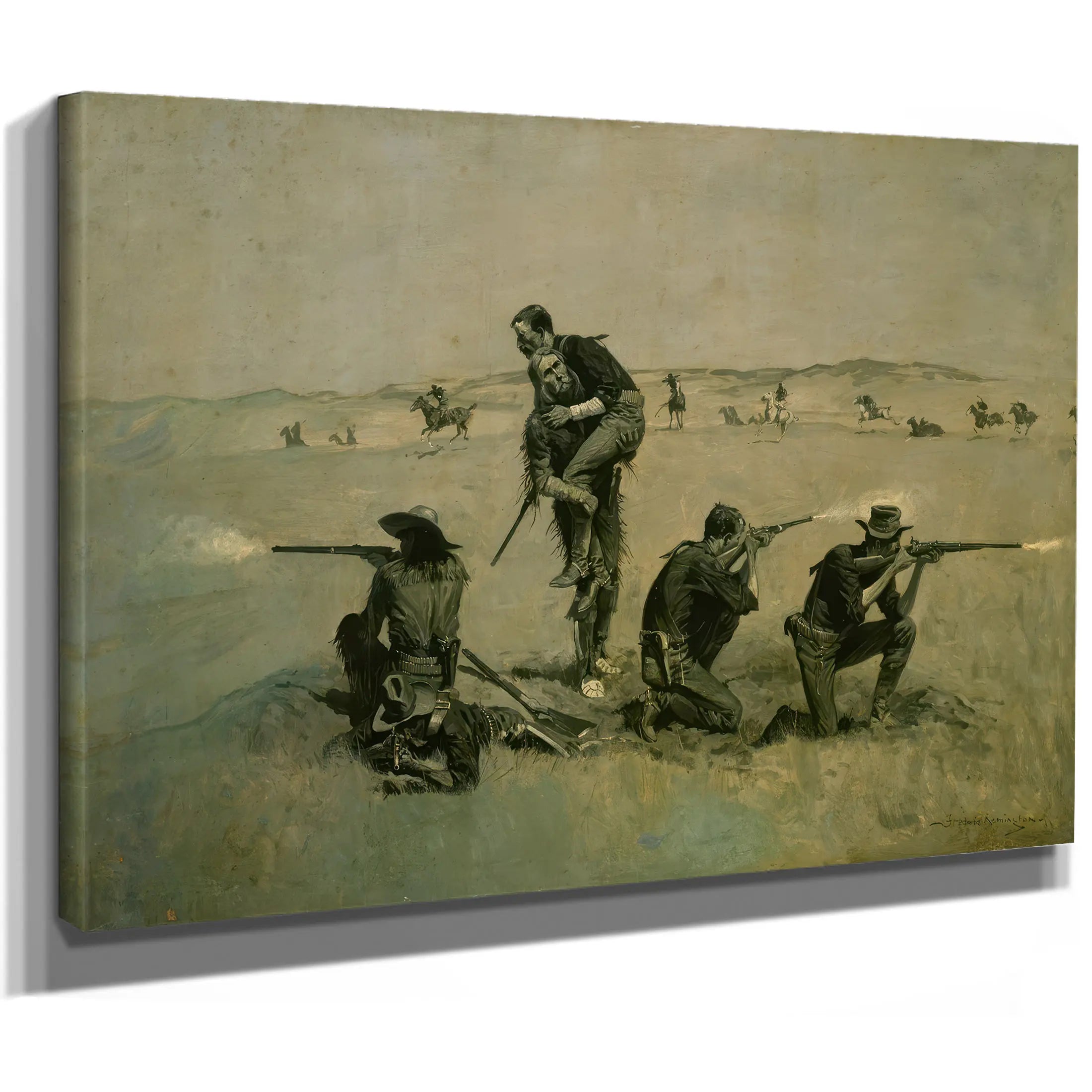 The Last Stand Twentyfive To One C by Frederic Remington