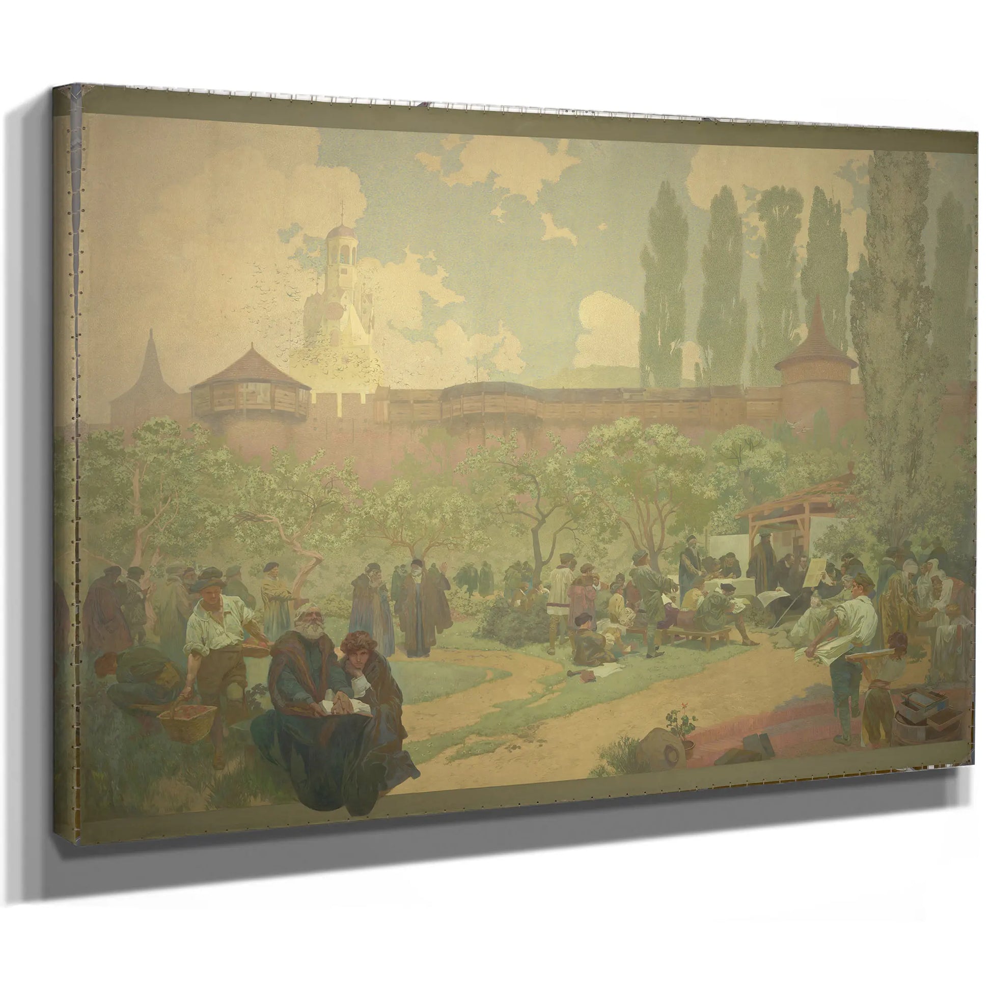 The Brethren School In Ivancice by Alphonse Mucha