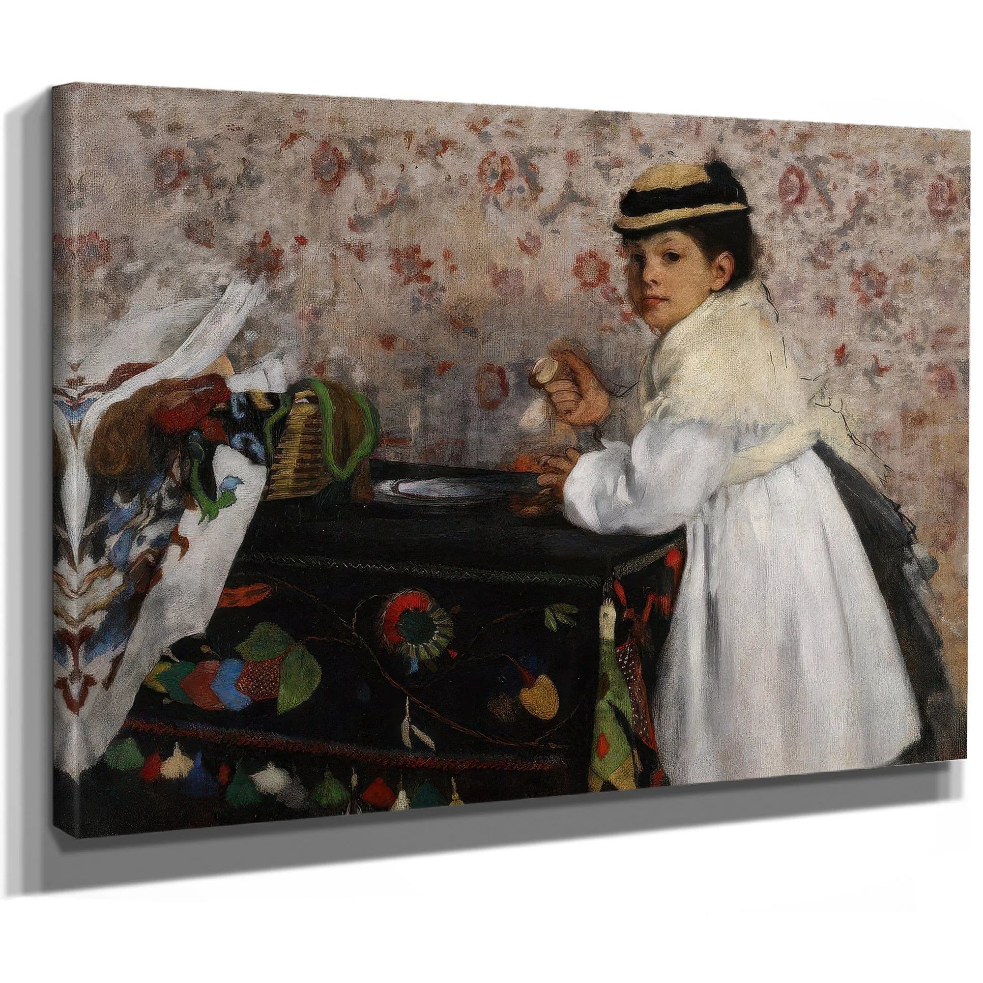 Portrait Of Mlle Hortense Valpincon 1871 By Edgar Degas Fine Art Print