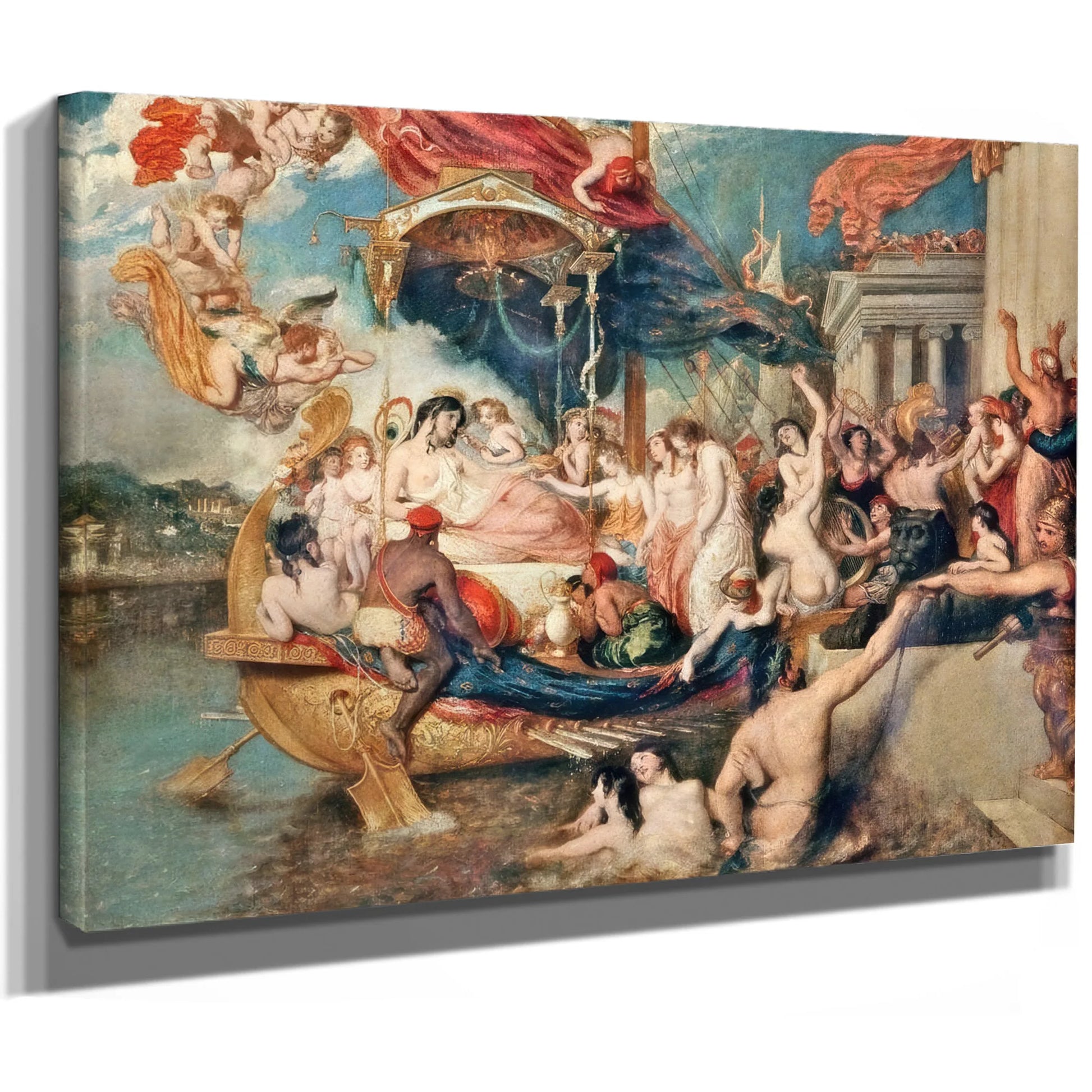 Cleopatra's Arrival In Cilicia By William Etty Fine Art Print