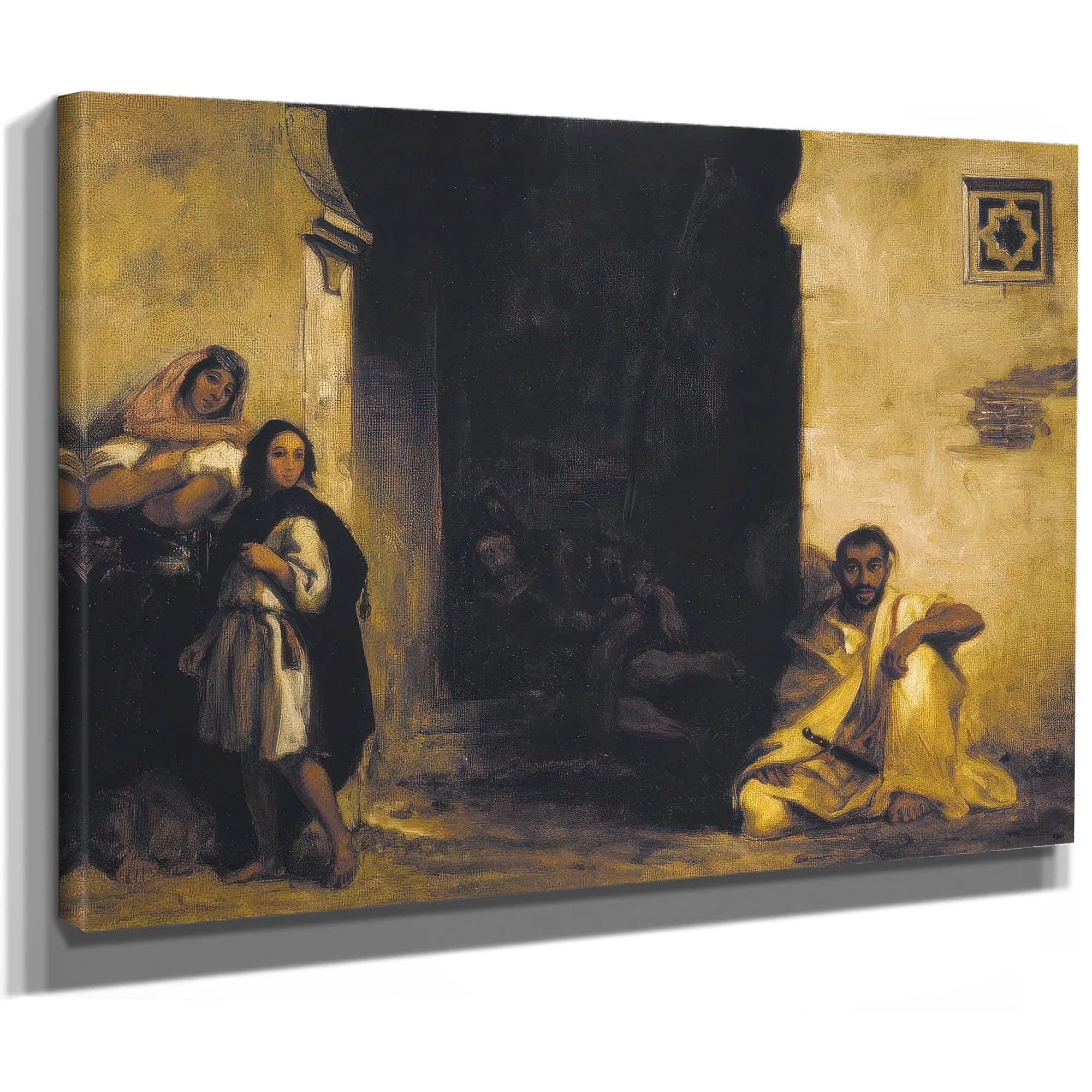 Street In Meknes By Eugene Delacroix Fine Art Print