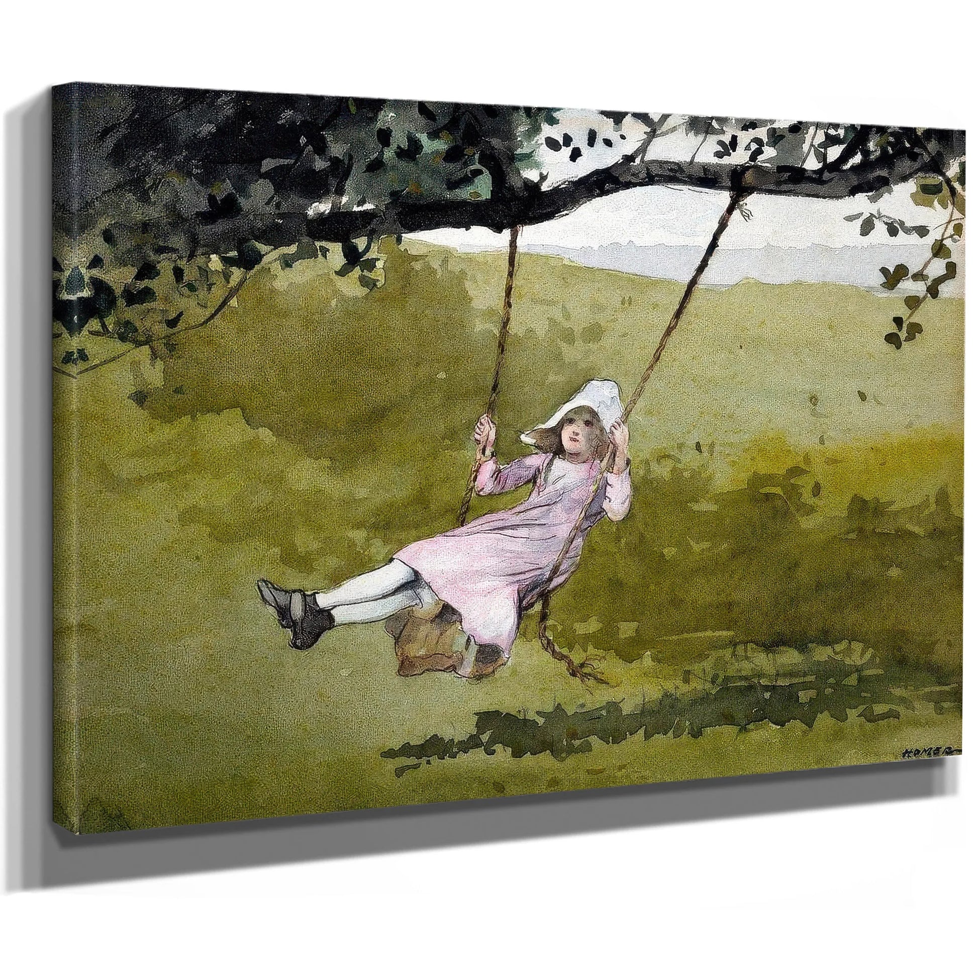 The Swing By Winslow Homer Fine Art Print