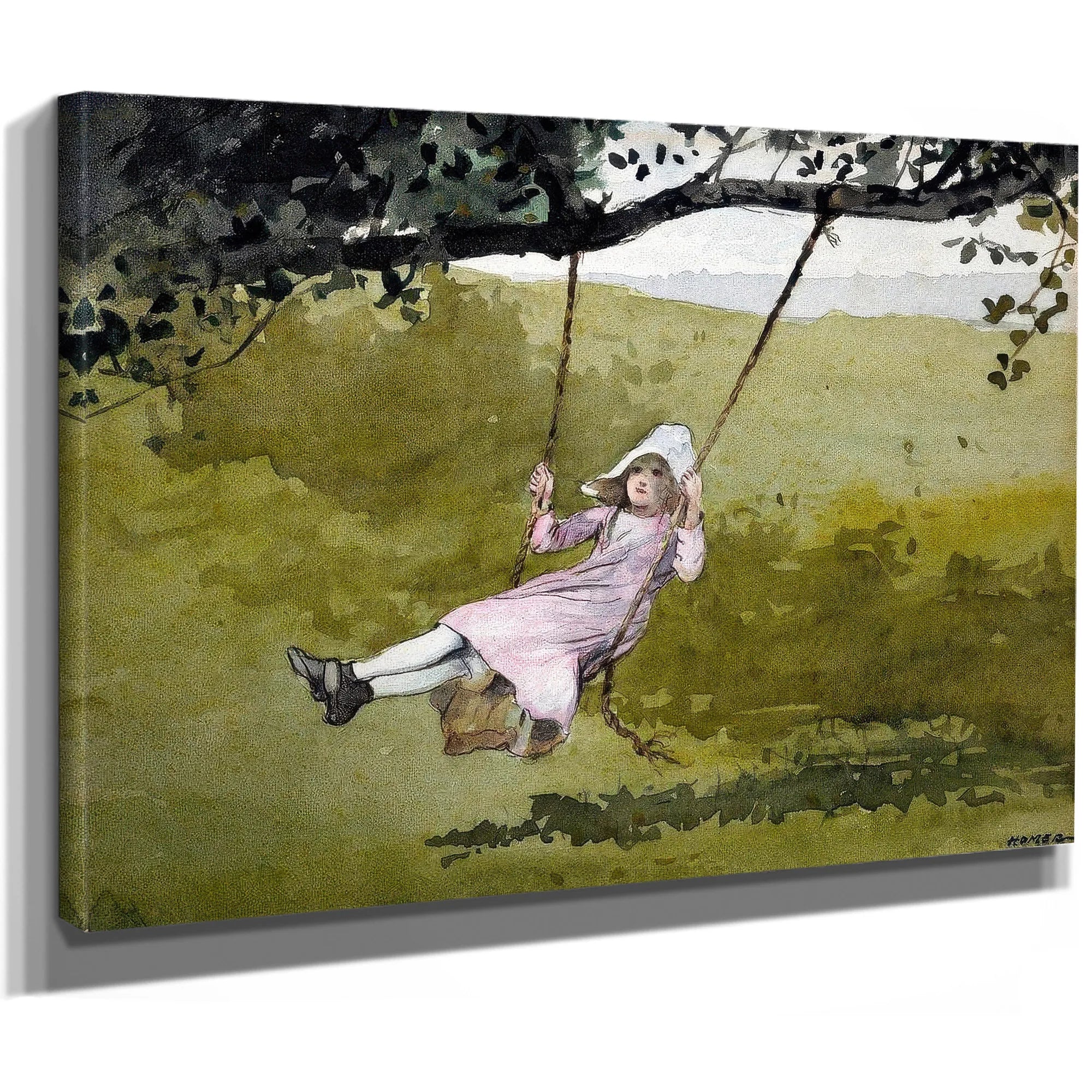 The Swing By Winslow Homer Fine Art Print