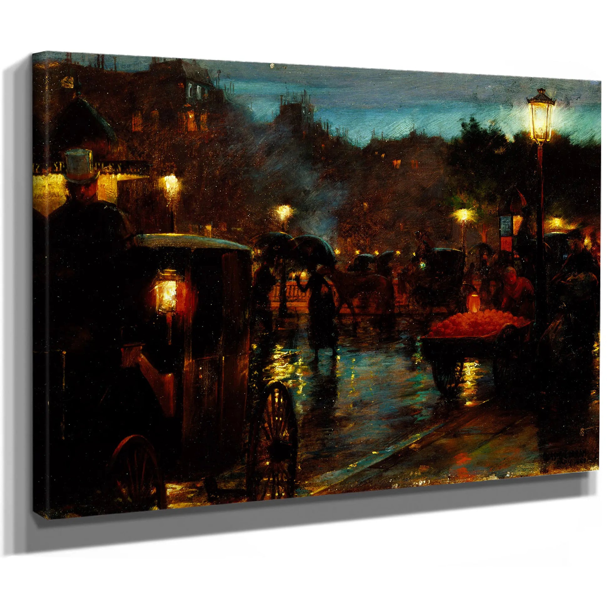 Paris At Night (1889) by Charles Courtney Curran