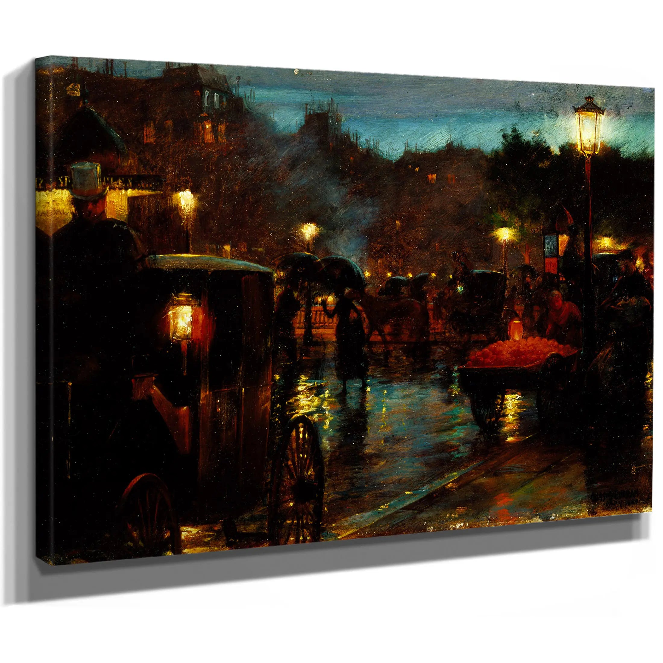 Paris At Night (1889) by Charles Courtney Curran