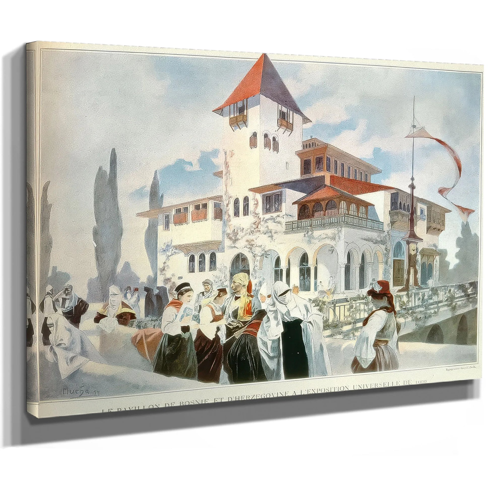 Bosnia And Herzogovina Pavilion By Alphonse Mucha Fine Art Print